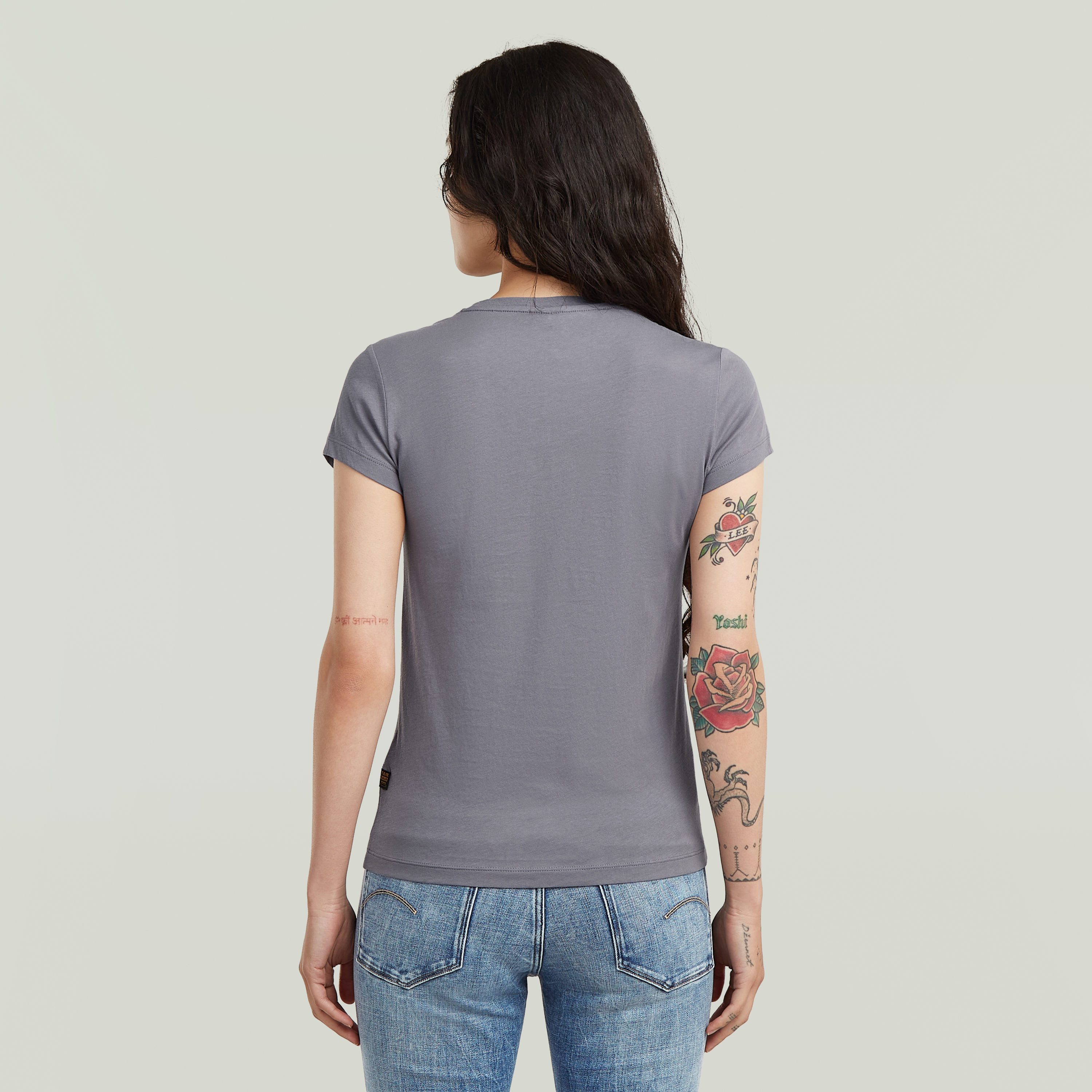 G-STAR V-Shirt Eyben mit Label
