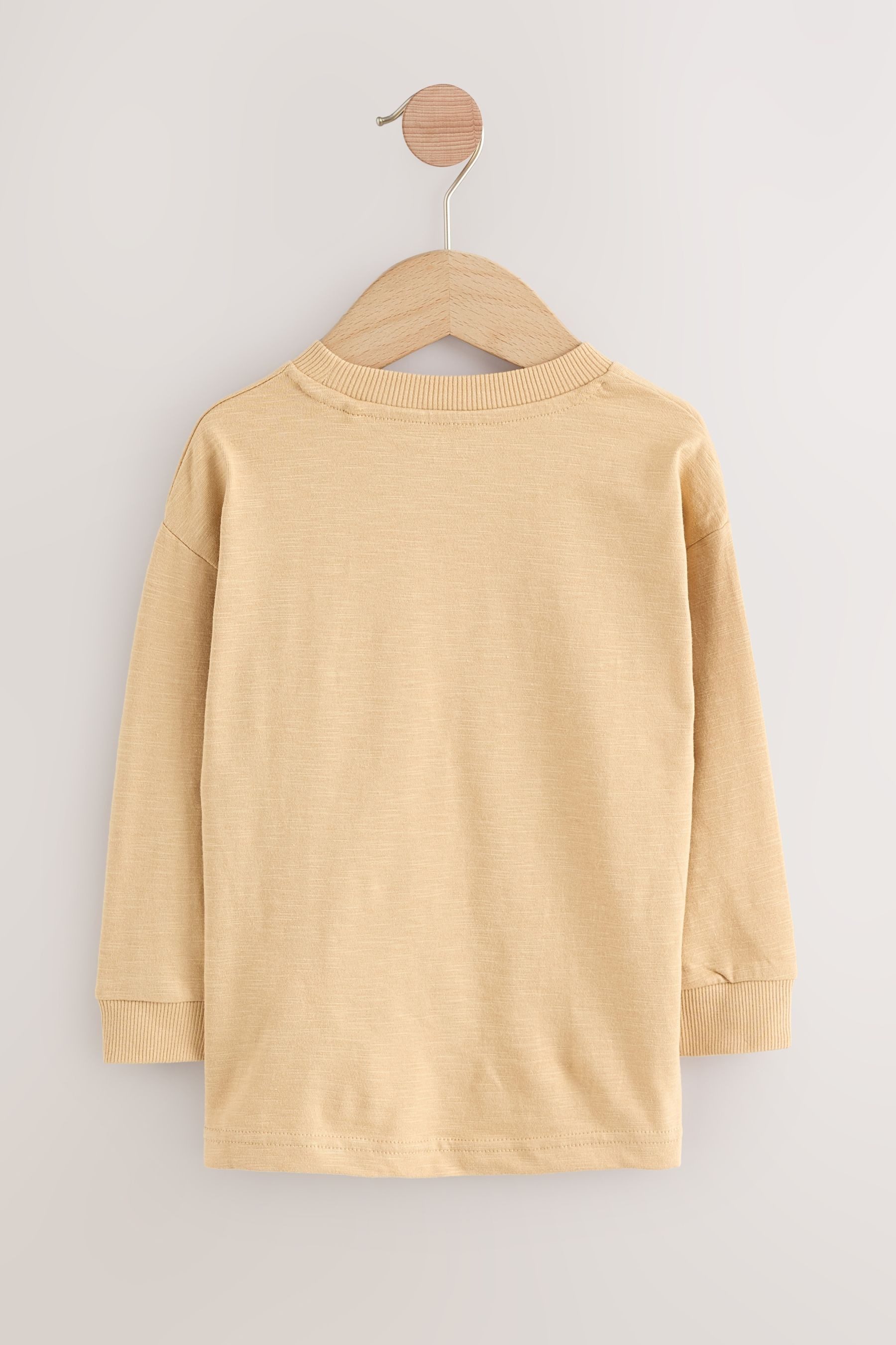 Next Langarmshirt 3er-Pack Langarmshirts mit Applikation günstig online kaufen