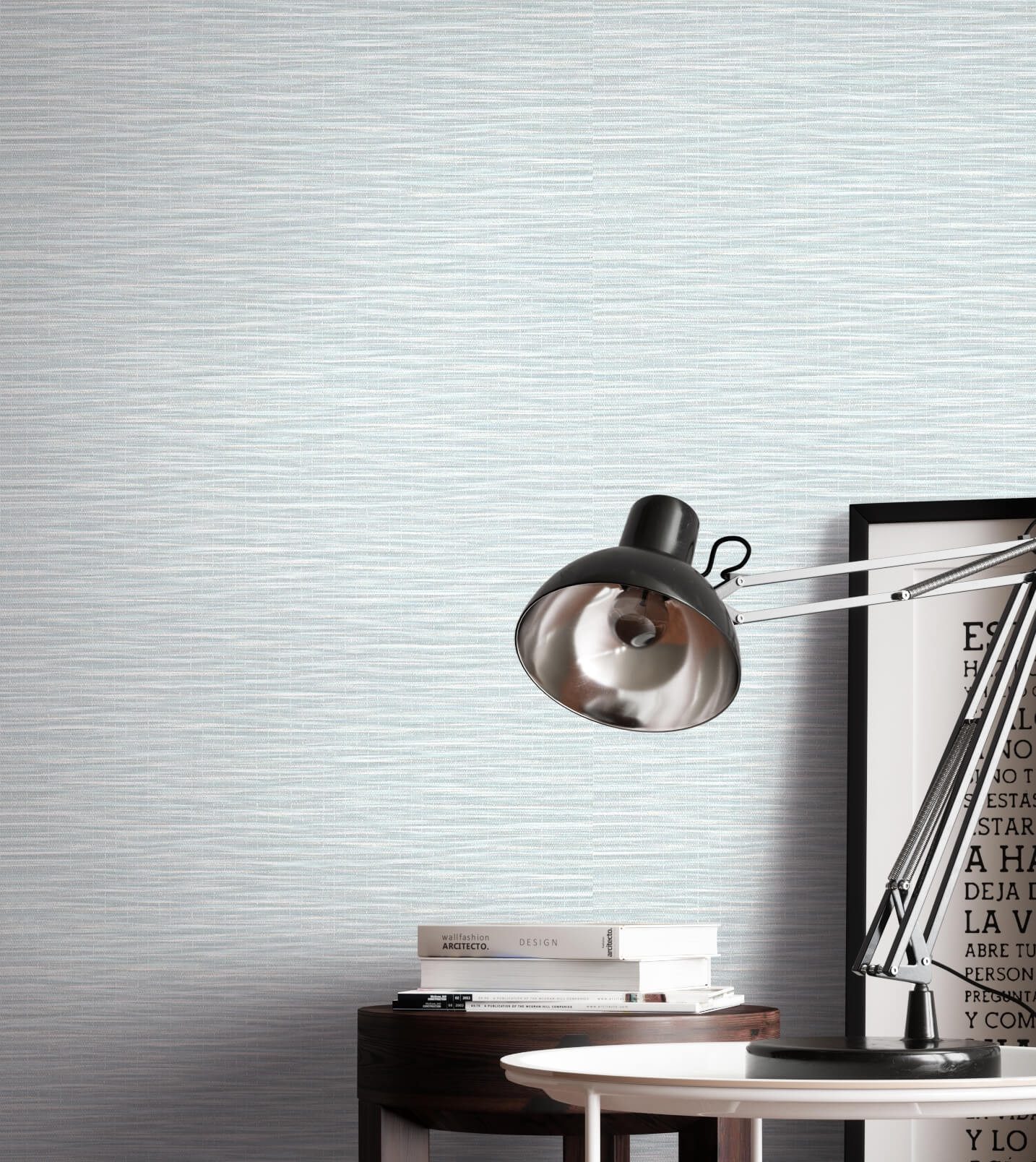 Newroom Vliestapete, Blau Tapete Uni Streifen günstig online kaufen