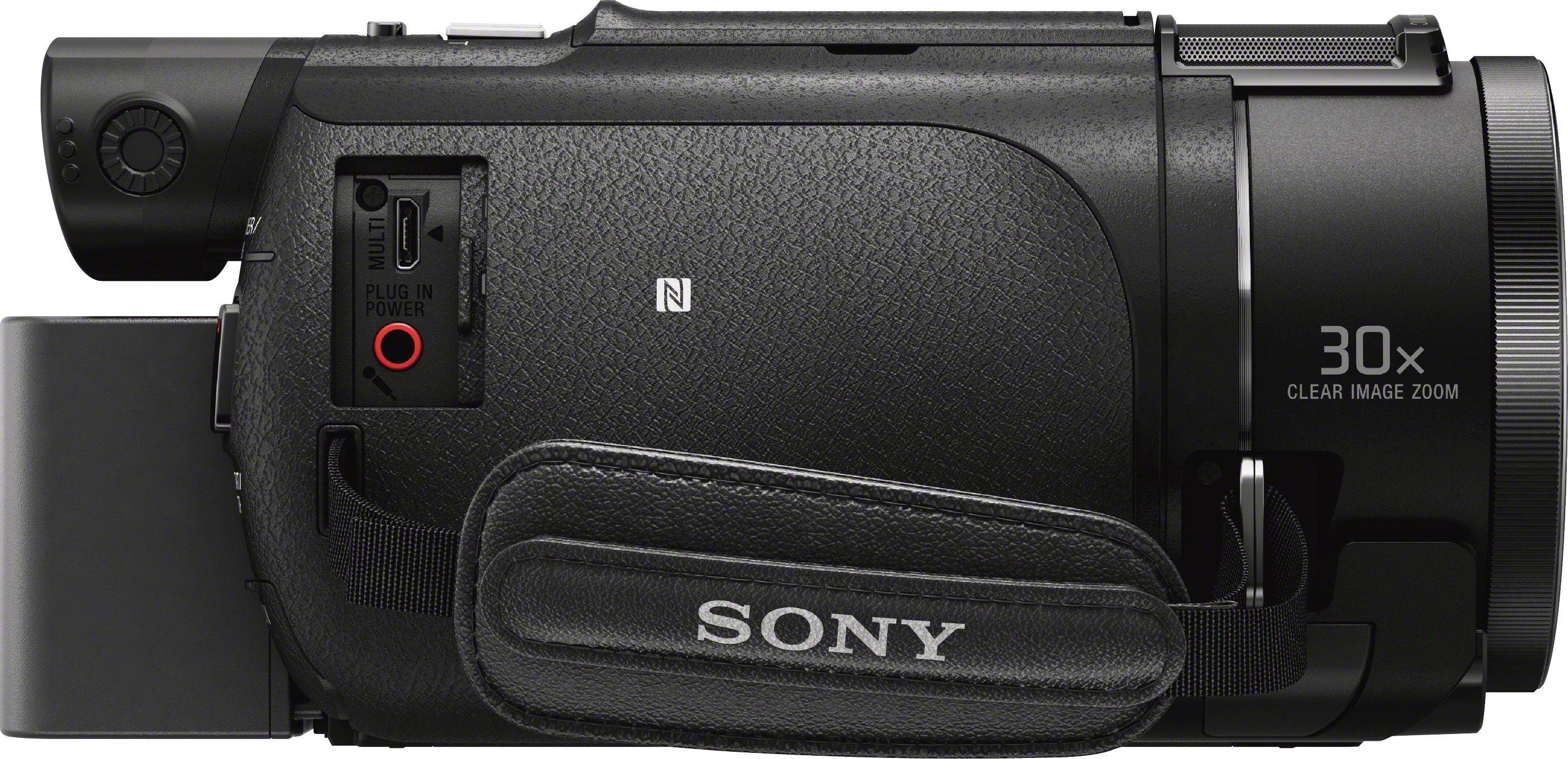 Sony FDRAX53.CEN HD, (Wi-Fi), Ultra Zoom) (4K opt. WLAN NFC, Camcorder 20x
