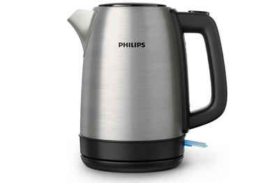 Philips Wasserkocher Daily Collection Metall-Wasserkocher, mit Kontrollanzeige, 2200 Watt