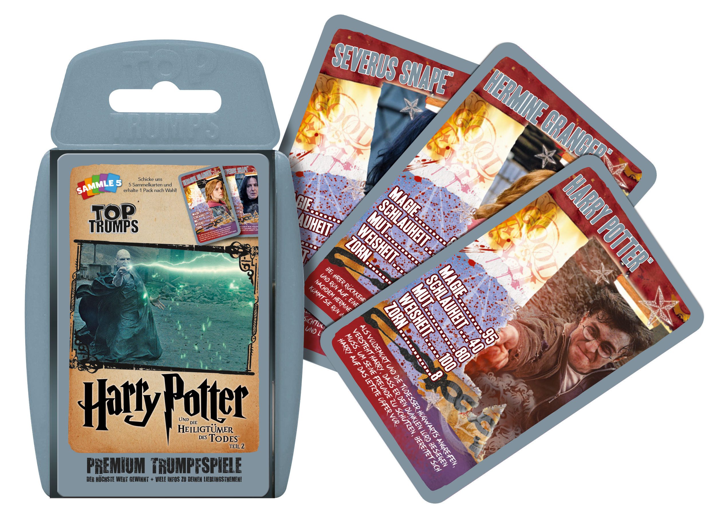 Winning Moves Spiel Top Trumps Harry Potter und die Heiligtümer des Todes 2, Quartett