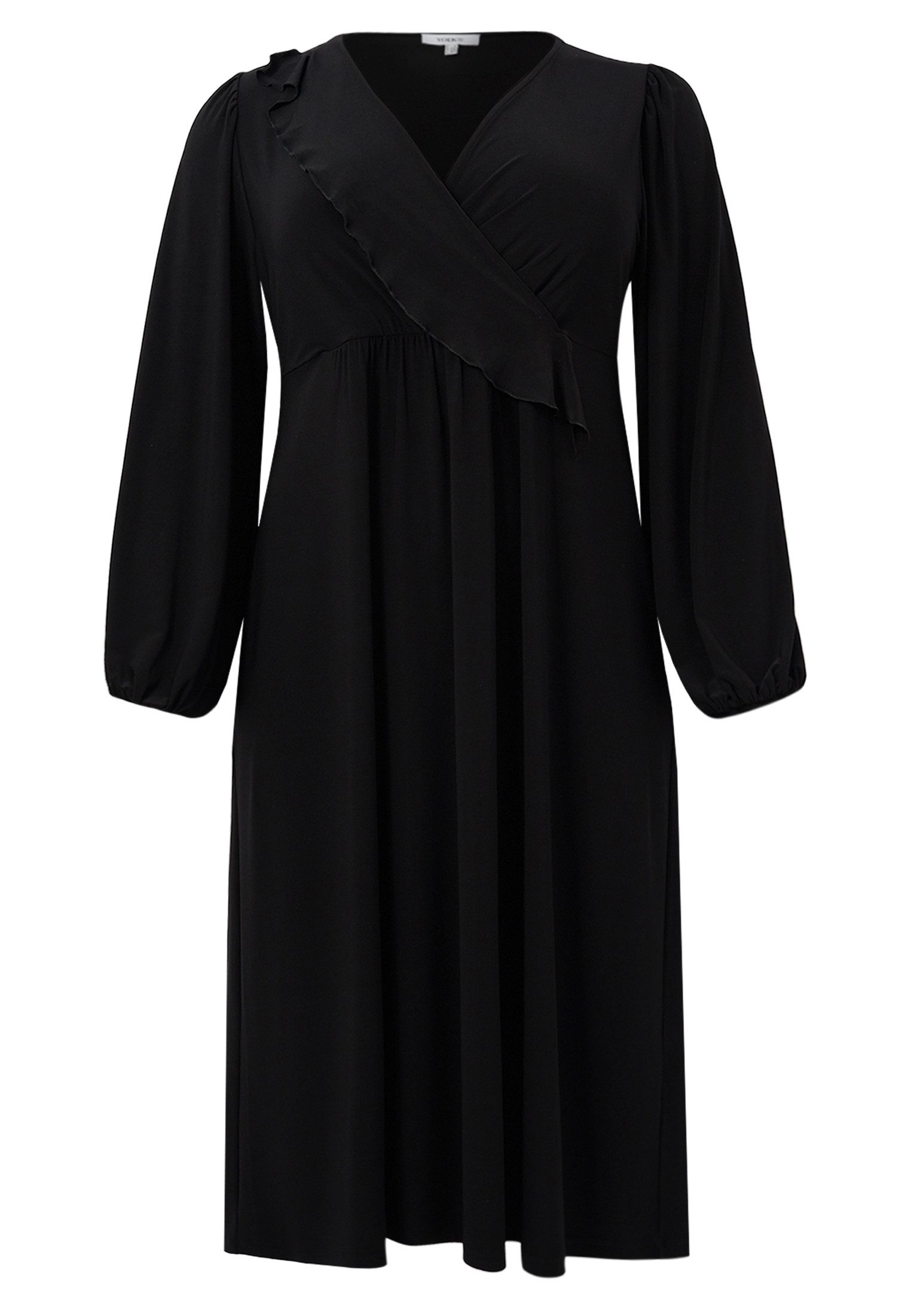 YOEK A-Linien-Kleid Damen Kleid mit Langarm günstig online kaufen