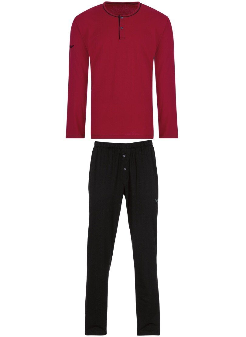 Schlafanzug TRIGEMA Bequemer Schlafanzug aus Bio-Baumwolle (kbA)