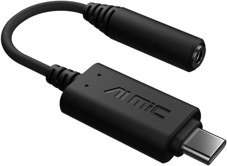 Asus AI Noise-Canceling Mic Аудио адаптер USB-C zu 3,5-mm-Klinke, inkl. USB-C zu USB 2.0 Адаптери
