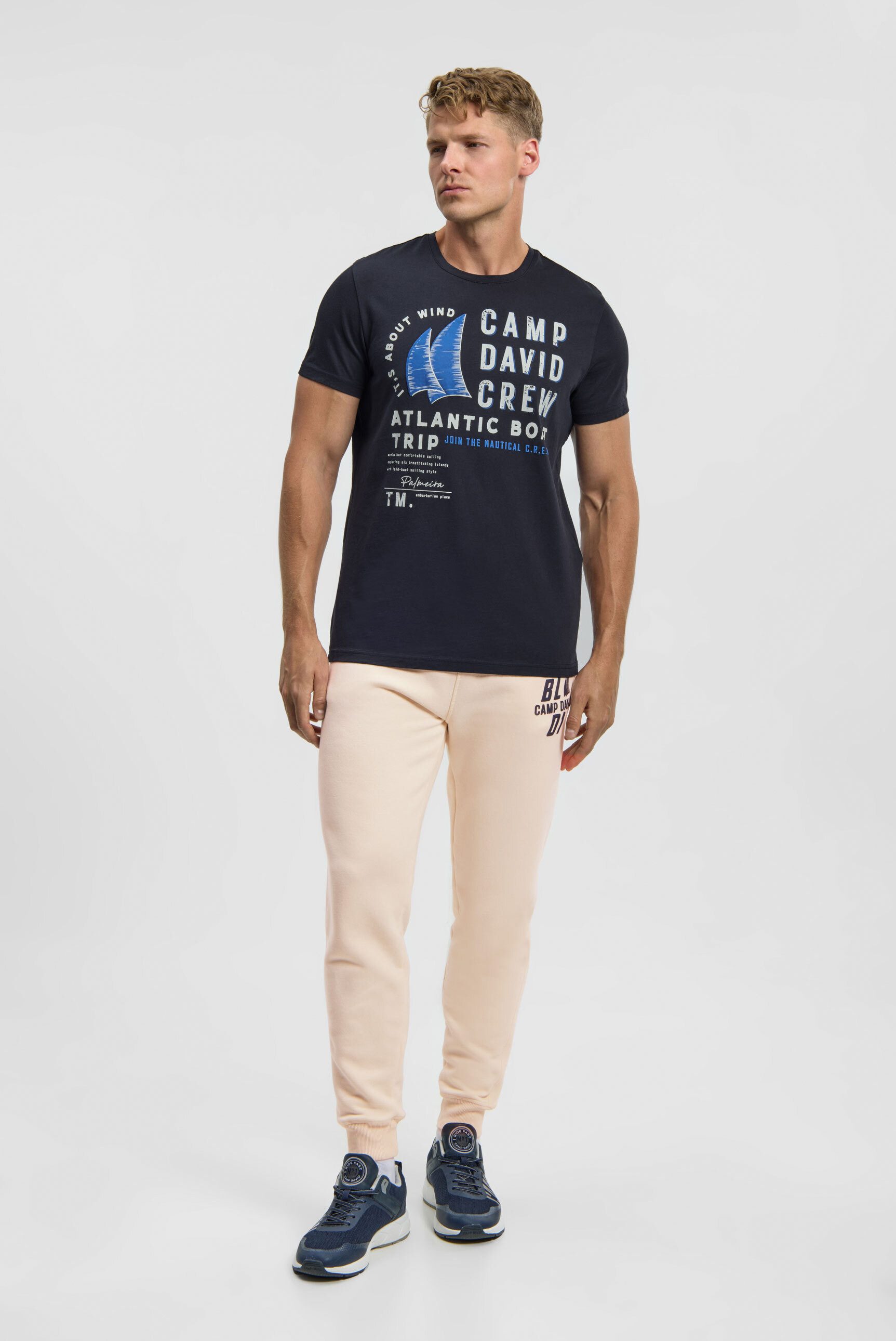 CAMP DAVID Rundhalsshirt aus Baumwolle