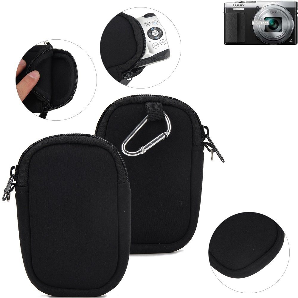 K-S-Trade Kameratasche für Panasonic Lumix DMC-TZ71, Kameratasche  Schutz-Hülle Kompaktkamera Tasche Travelbag sleeve