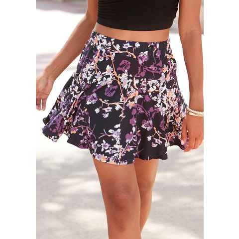 Vivance Hosenrock mit Blumenprint, Skort, Rock inklusive Hose