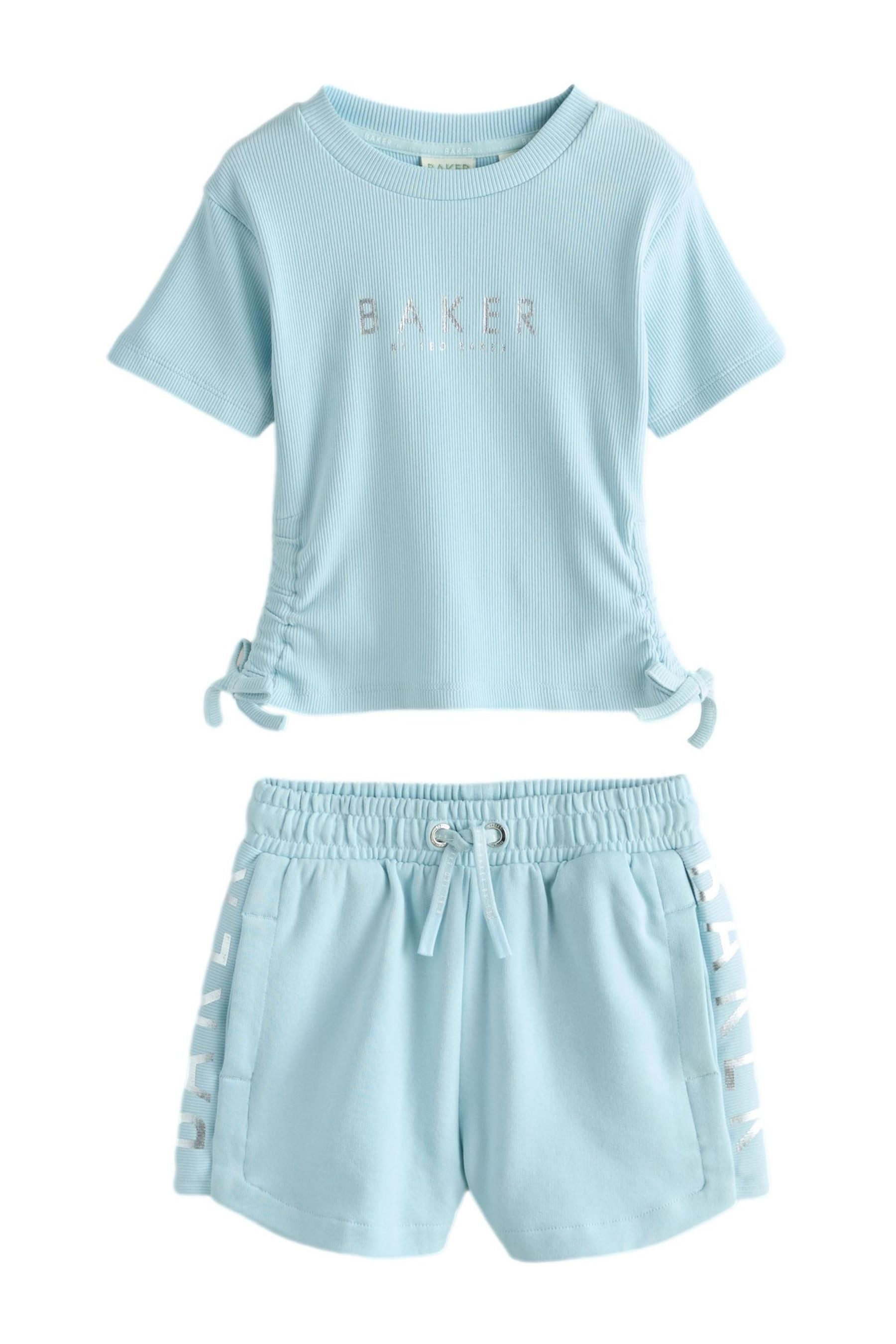 T-Shirt & Shorts Baker by Ted Baker T-Shirt mit Volants + Shorts