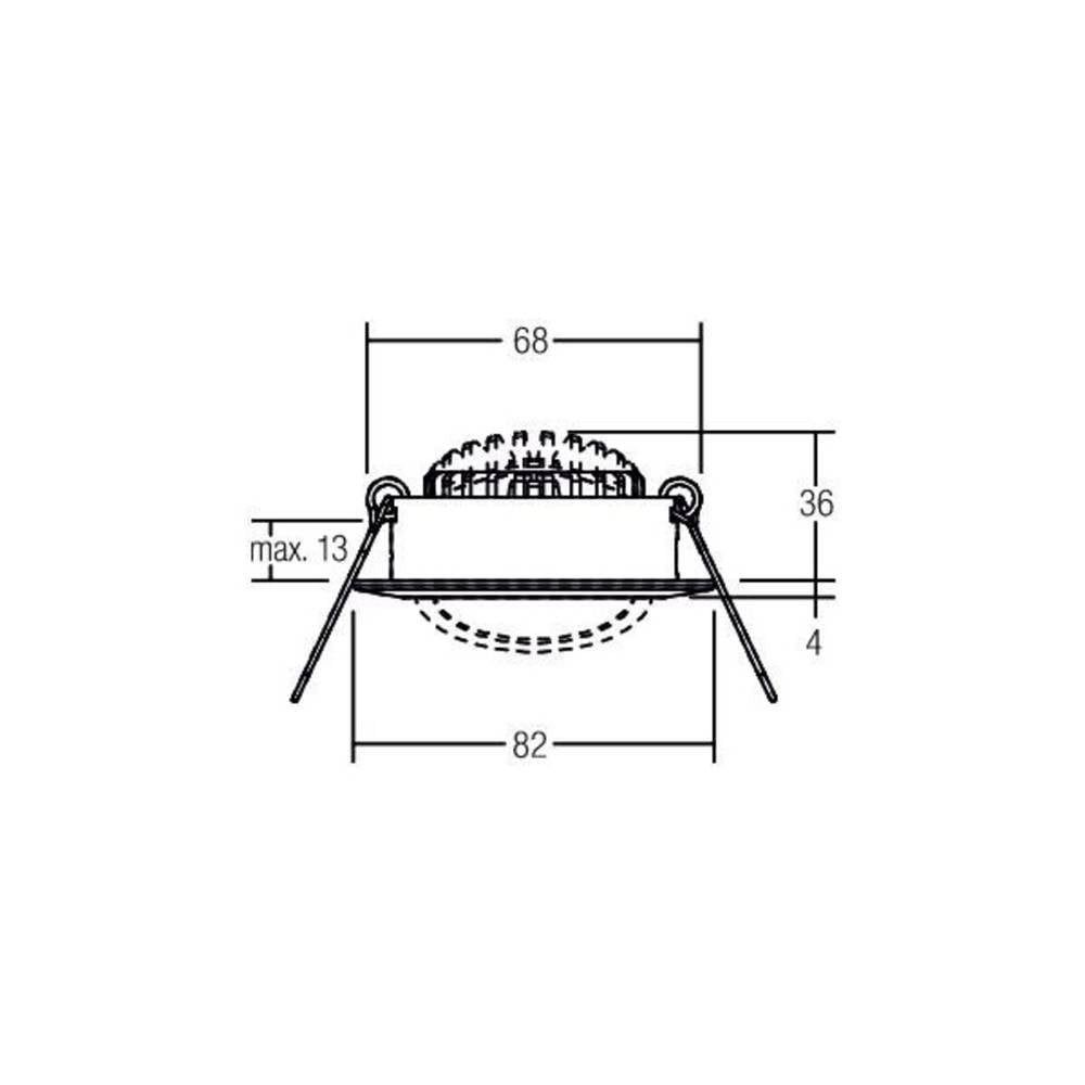 Brumberg LED Einbauleuchte Leuchten LED-Einbaustrahler 3000K dimm 39363073, Schwenkbar