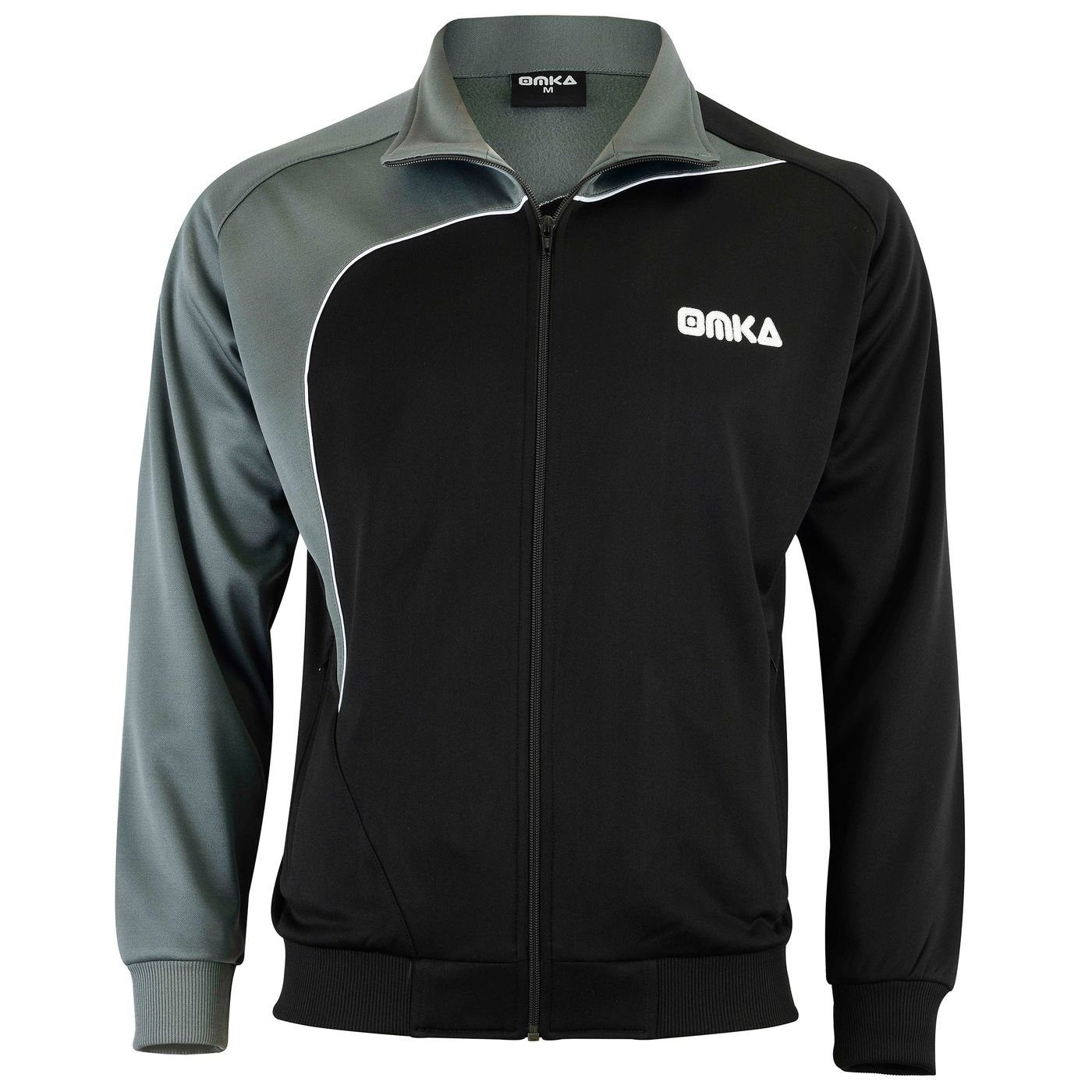 OMKA OMKA Trainingjacke Grau/Schwarz Trainingsjacke OK201J Optima Herren