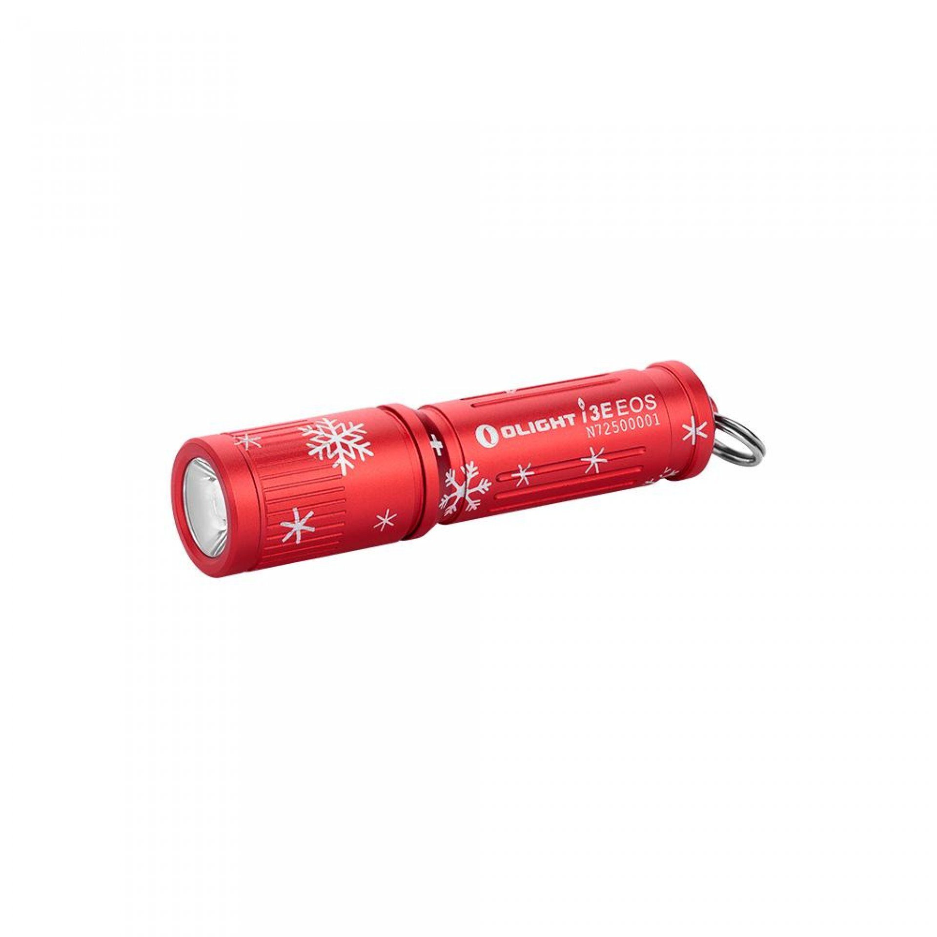 I3E Lumen OLIGHT 90 Schlüsselanhänger Schneeflockenrot LED OLIGHT Taschenlampe Taschenlampe Mini EOS