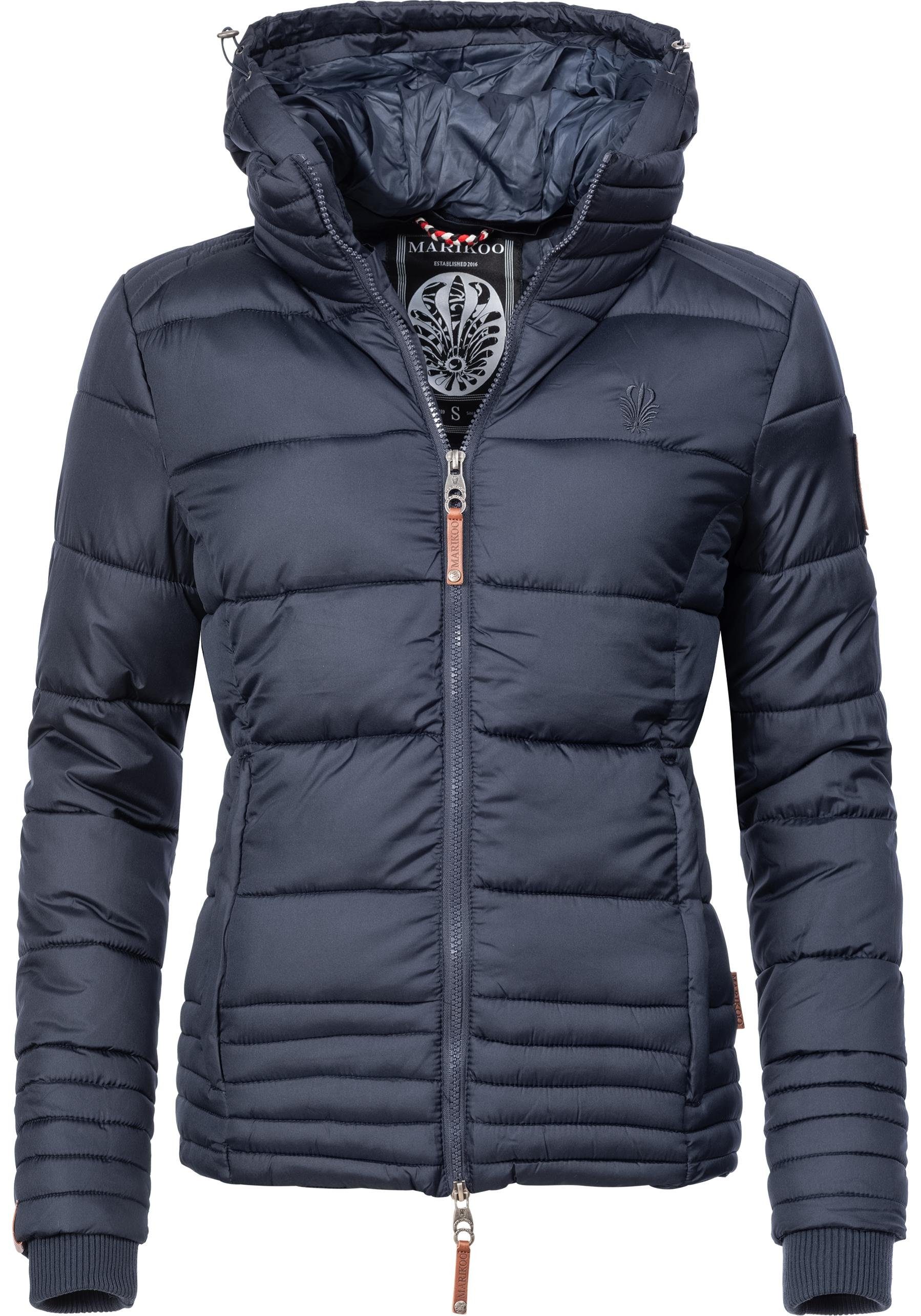 Marikoo Winterjacke Sole modisch taillierte Damen Steppjacke für den Winter navy | Übergangsjacken