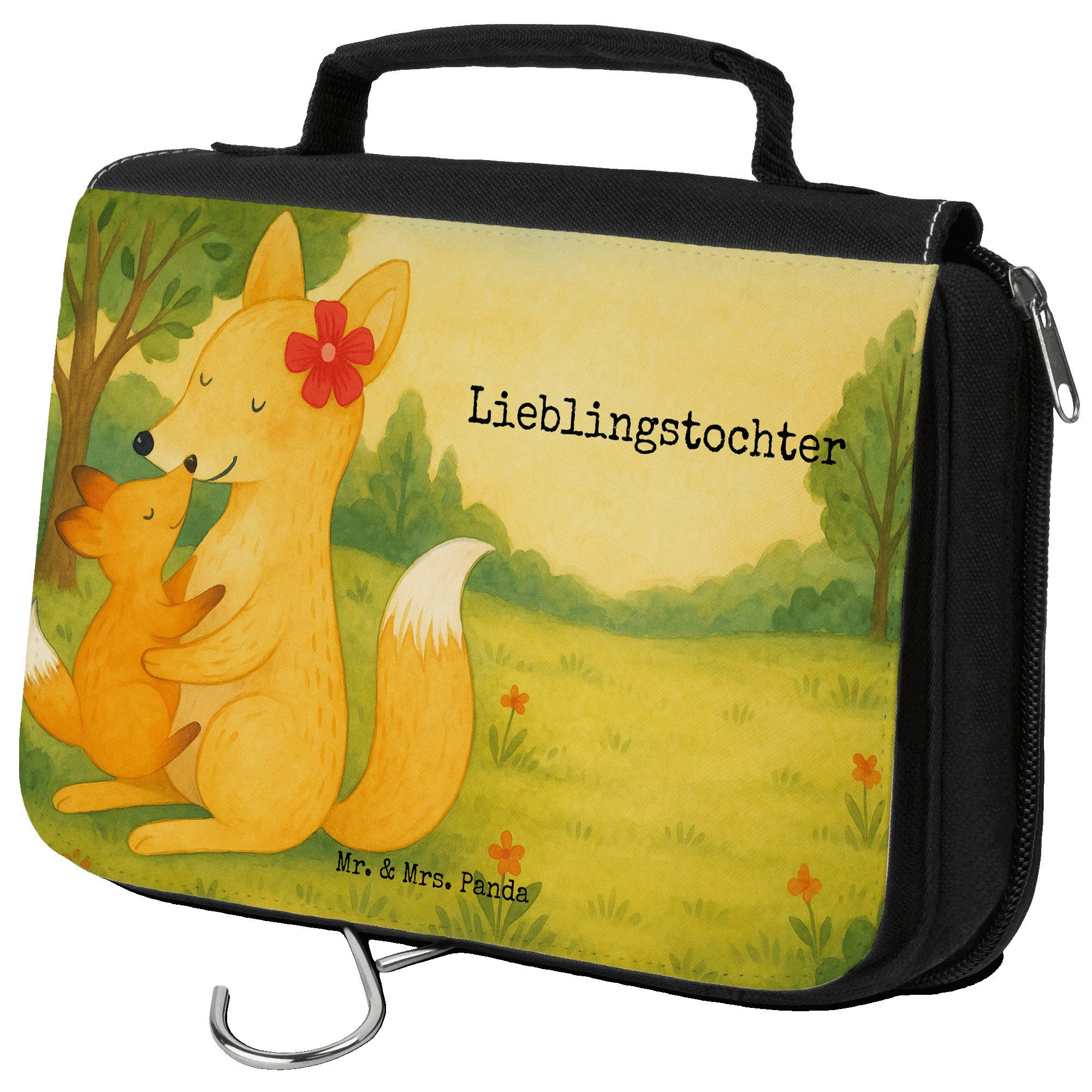 Kulturbeutel Fuchs Mama Design, Kulturbeutel, Weiß, Umarmen, Geschenk, kosmetiktäs