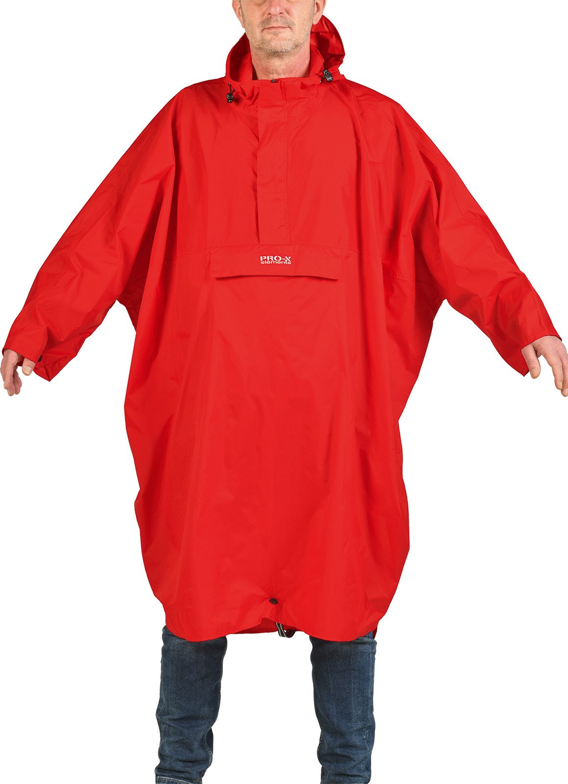 PRO-X ELEMENTS Regenponcho AROSA integrierte Packtasche