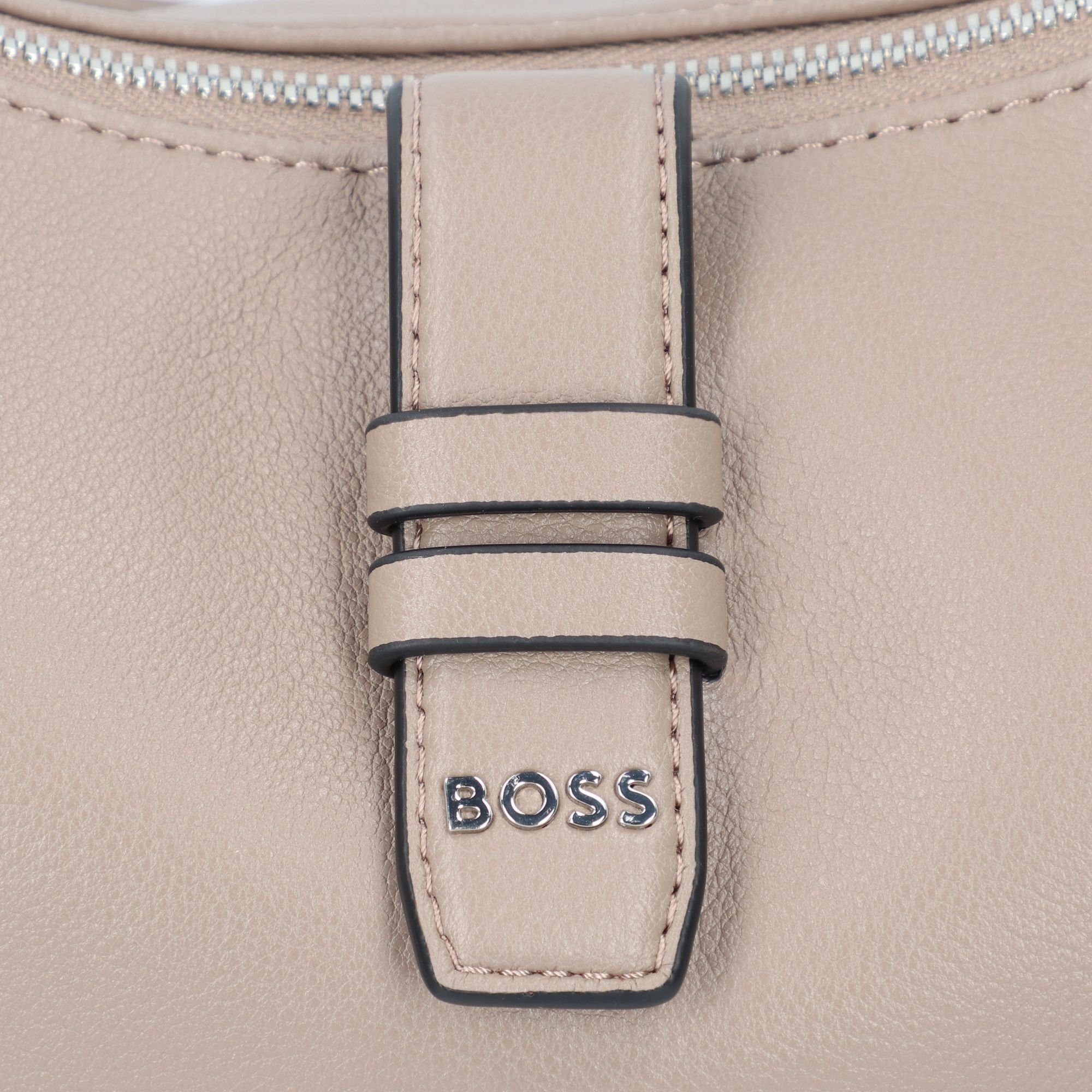 BOSS Maddie, Polyurethan beige Schultertasche medium