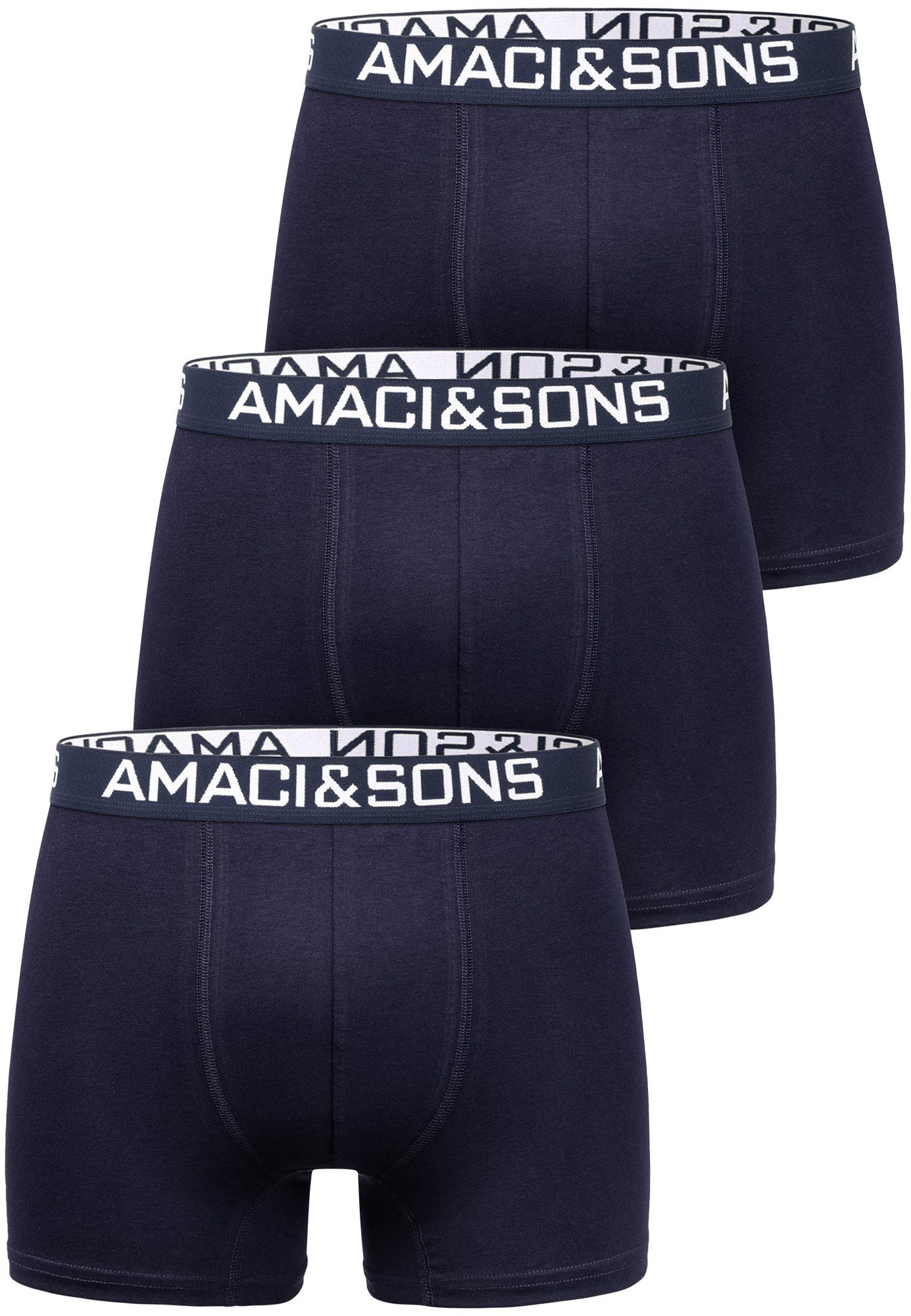 Amaci&Sons Boxershorts DUSTIN 3er Pack Boxershorts (3er-Pack) Herren Baumwo günstig online kaufen
