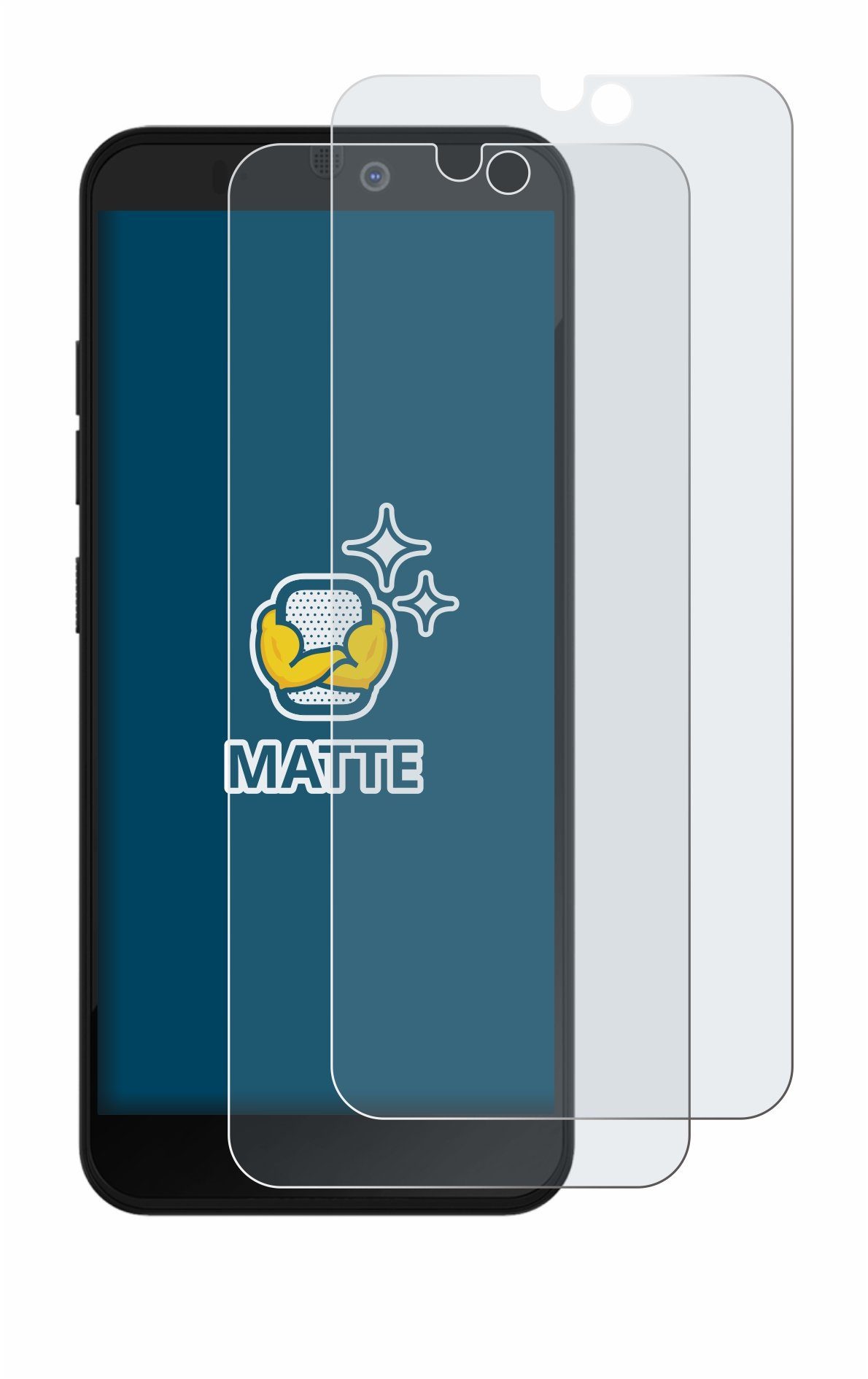 BROTECT Schutzfolie für Fairphone 3 Plus, Displayschutzfolie, 2 Stück,  Folie matt entspiegelt