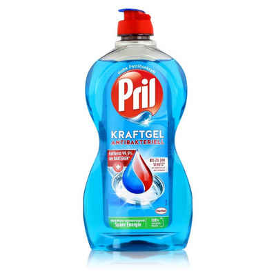 PRIL Pril Spülmittel Kraftgel Antibakteriell 450ml - Hohe Fettlösekraft (1e Geschirrspülmittel