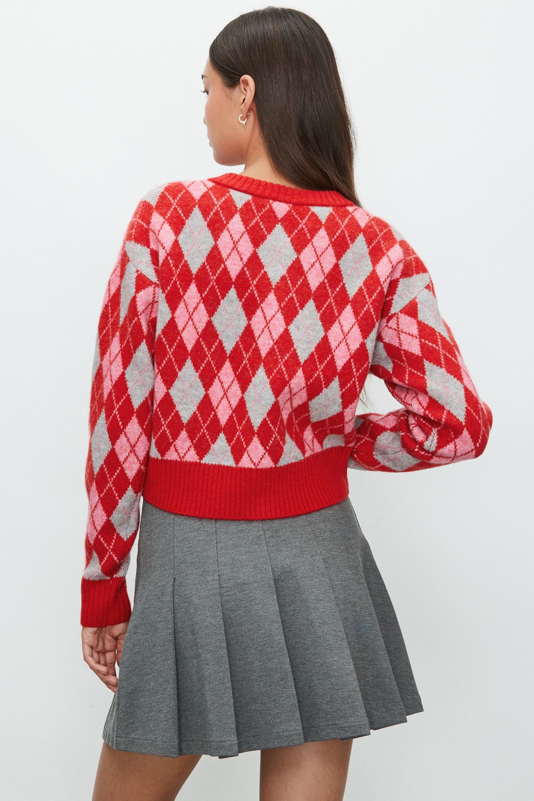 Next Strickjacke Langärmeliger Weihnachtspullover (1-tlg) günstig online kaufen