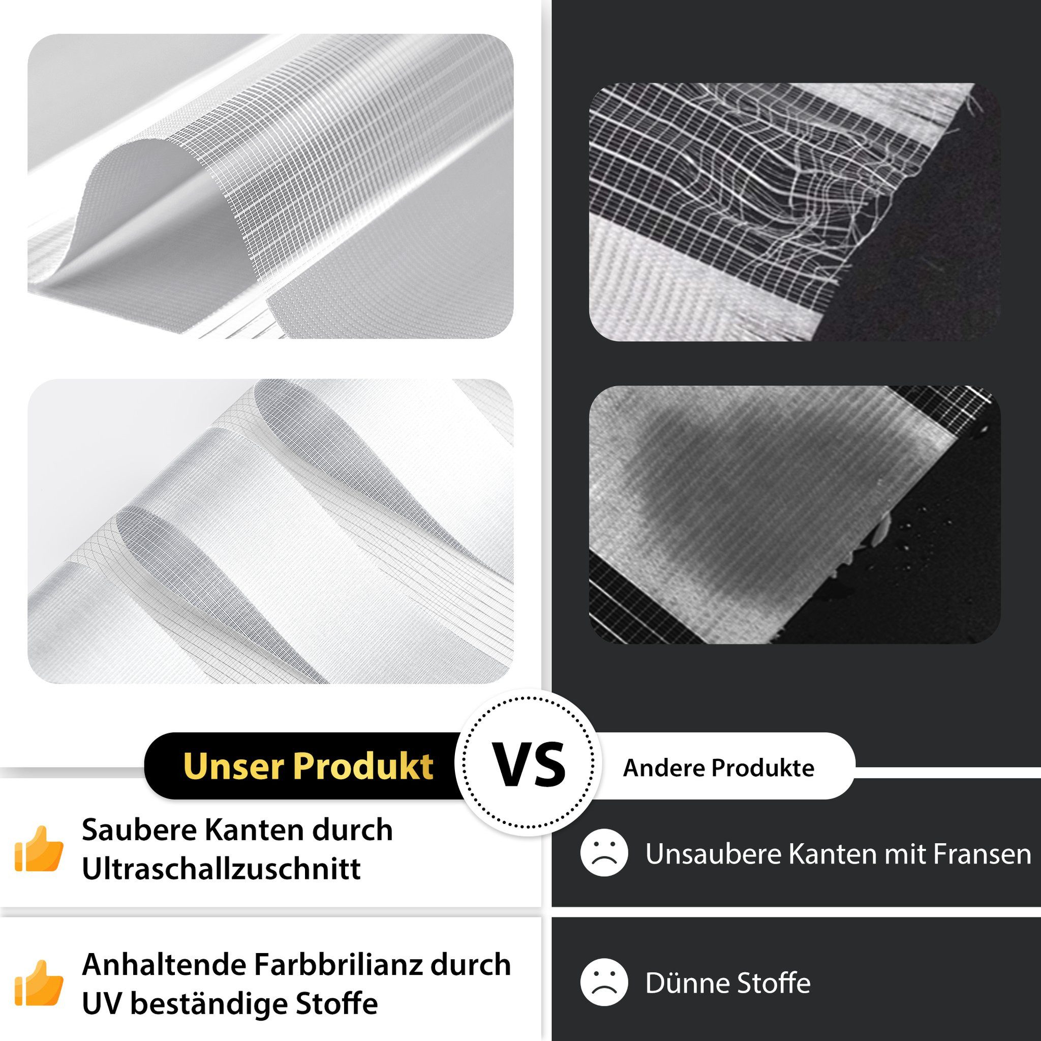 Doppelrollo 30 x 130 cm, hellgrau [Stoffbreite 26,6 cm], jalousiescout, blickdicht, mit Bohren/ohne Bohren, freihängend, Klemmen, Kleben und Schrauben OHNE Aufpreis, Lichtdurchlässig, Klemmträger, Feuchtraumgeeignet