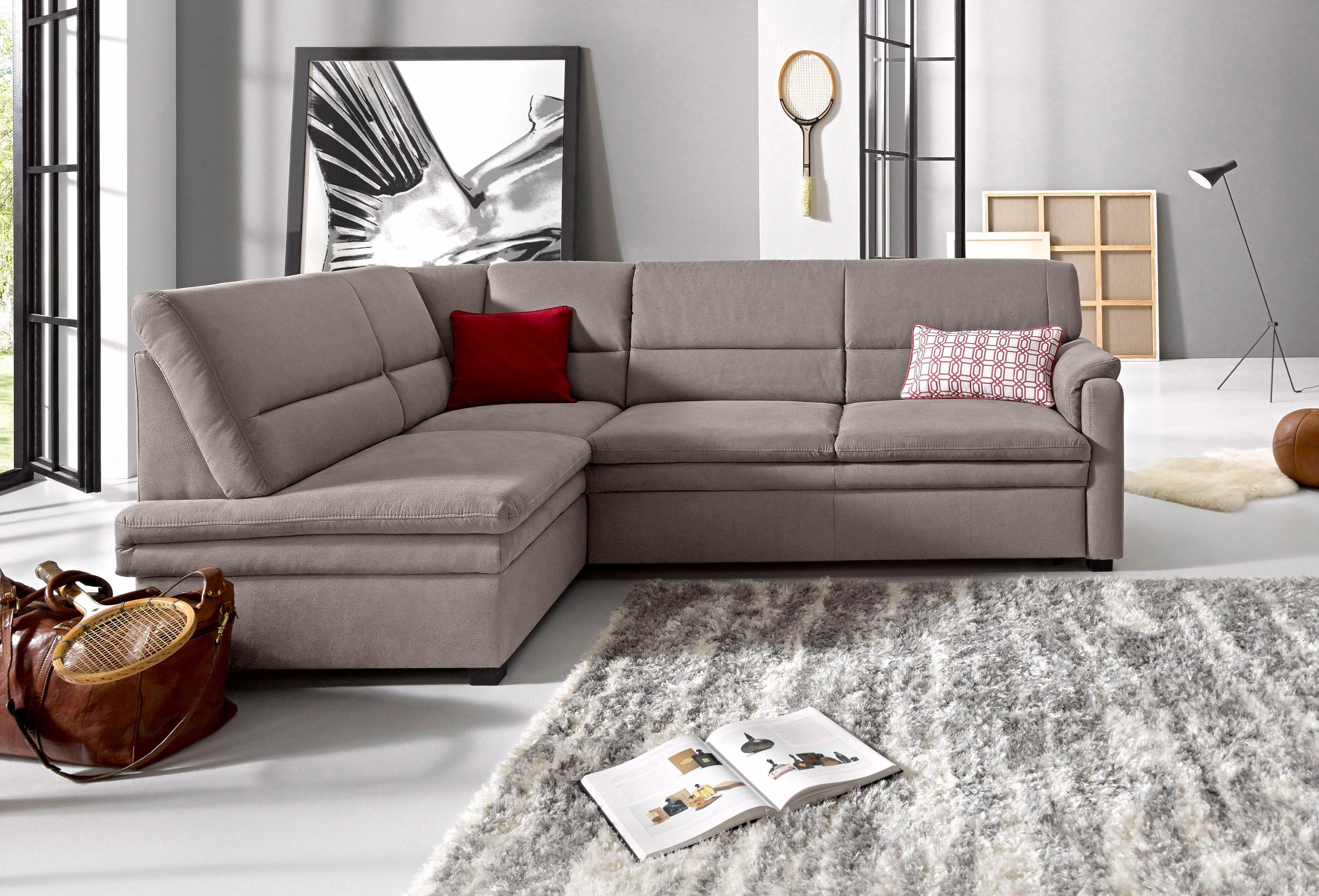 sit&more Ecksofa Pisa L-Form, mit Federkern, günstig online kaufen