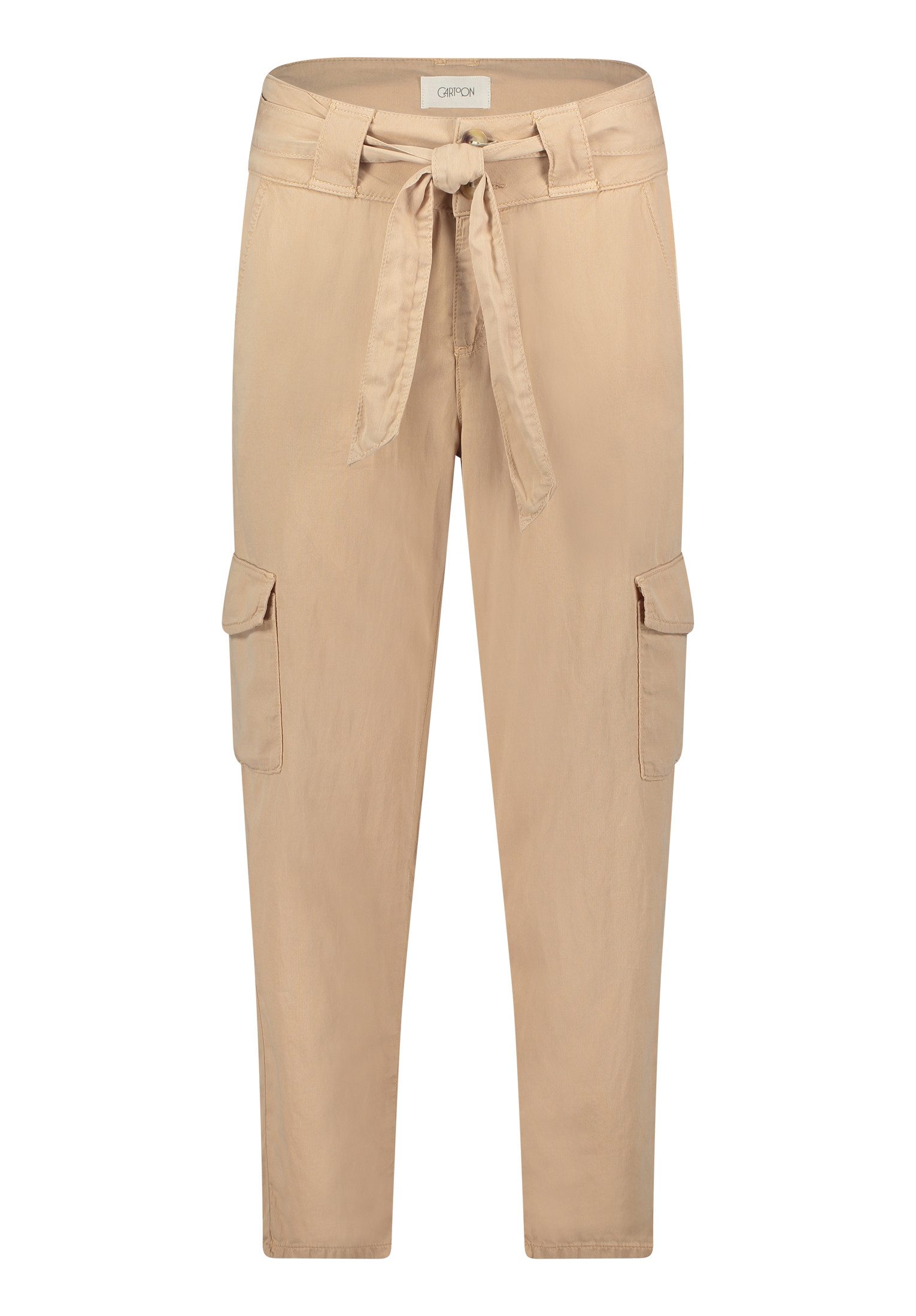 Cartoon Stoffhose Cartoon Casual-Hose mit aufgesetzten Taschen Design