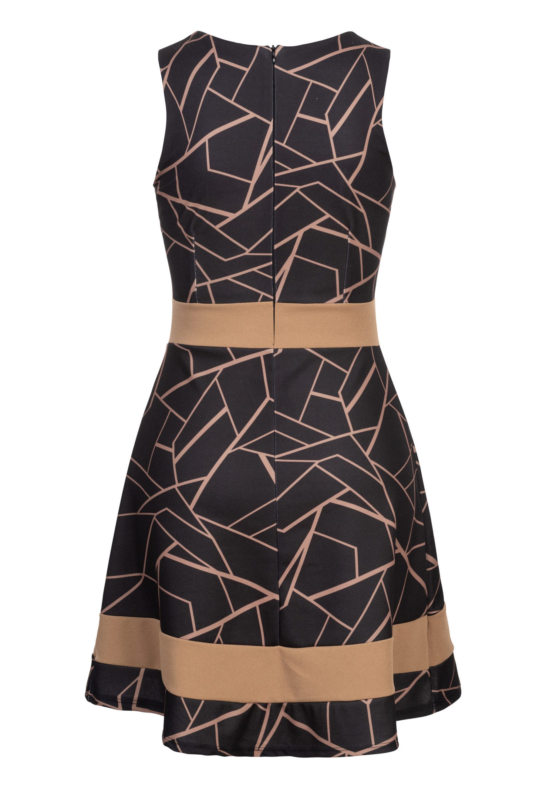 CLOUD 5IVE Shirtkleid CLOUD 5IVE Dress with Abstract Print and Zipper on the back (1-tlg) – Bild 2 von 5
