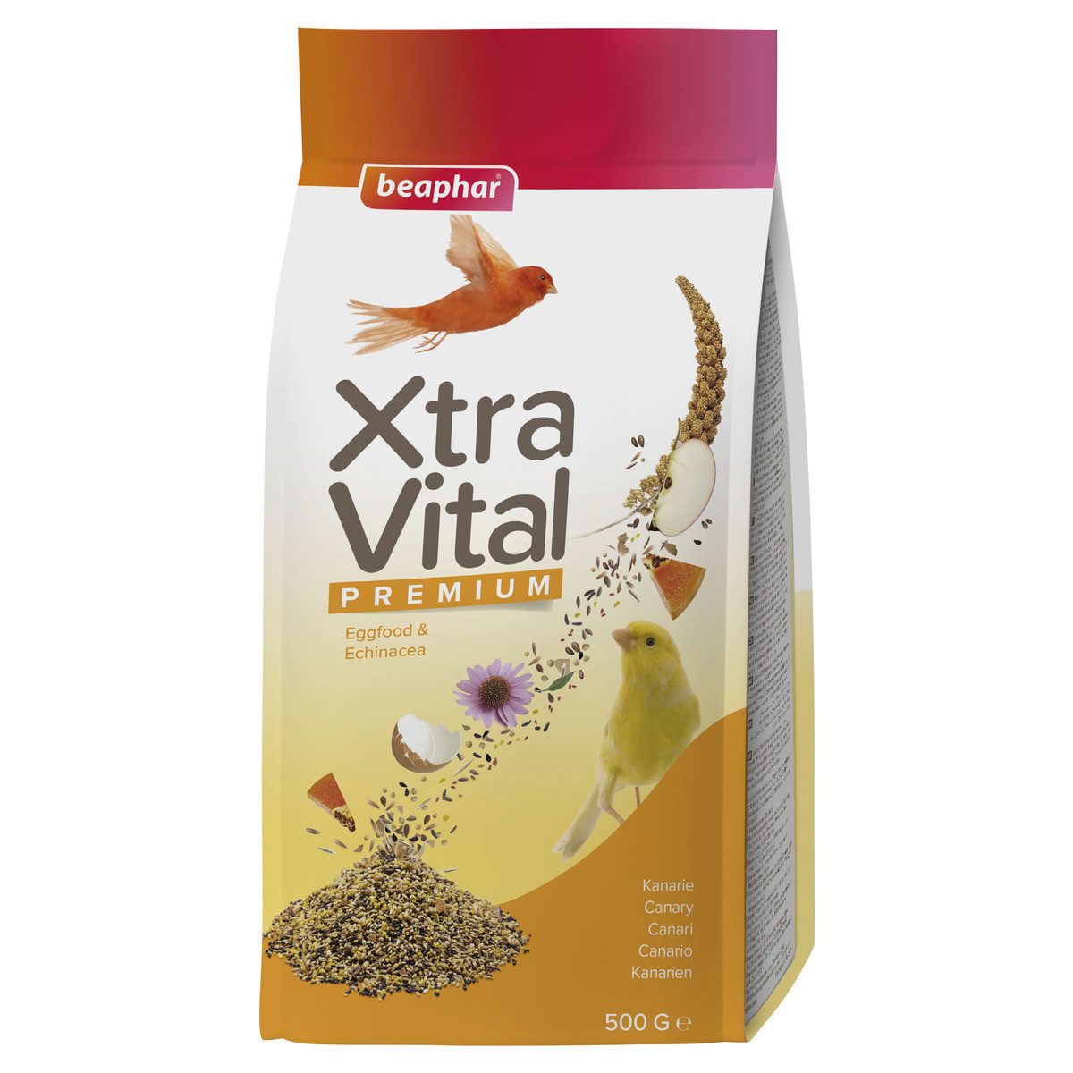 beaphar XtraVital Kanarien 500 g, Trockenfutter für: Vogel