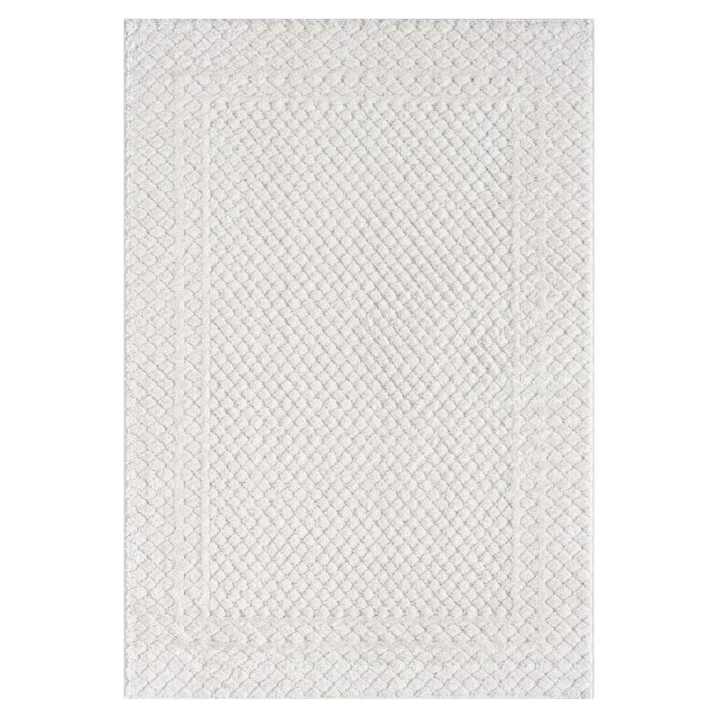 Carpet City Hochflor-Teppich FOCUS627, rechteckig, Höhe: 20 mm, Boho-Teppich, Hochtief-Muster/ 3D-Effekt, für Wohnzimmer, Schlafzimmer