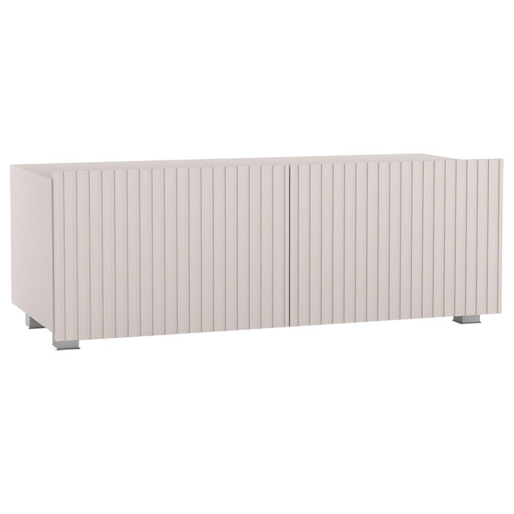 Lomadox Lowboard KEMPTEN-132, in kaschmir, Rillenfront, günstig online kaufen