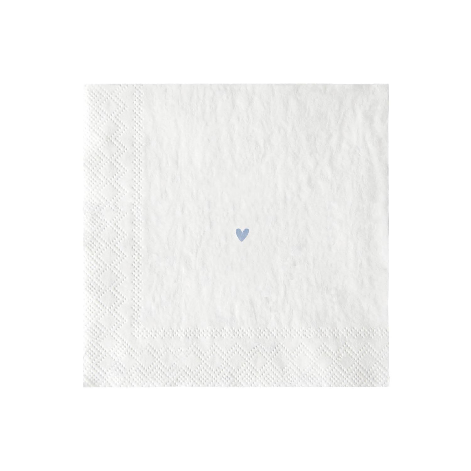 Bastion Collections Papierserviette Iris Blue, Höhe: cm, Farbe: Weiß, Motiv: Fische