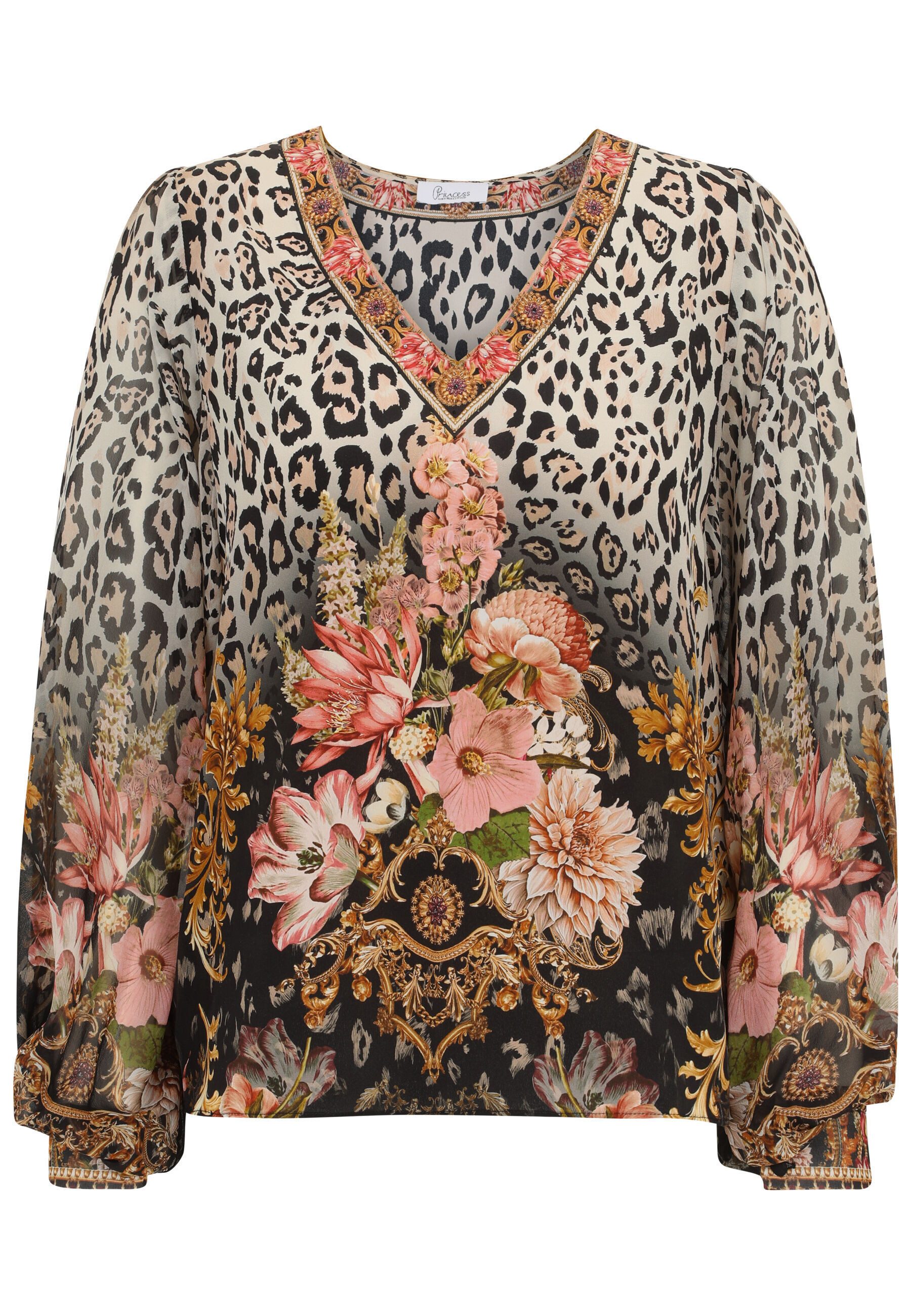 Princess goes Hollywood Langarmbluse mit Animal-Print