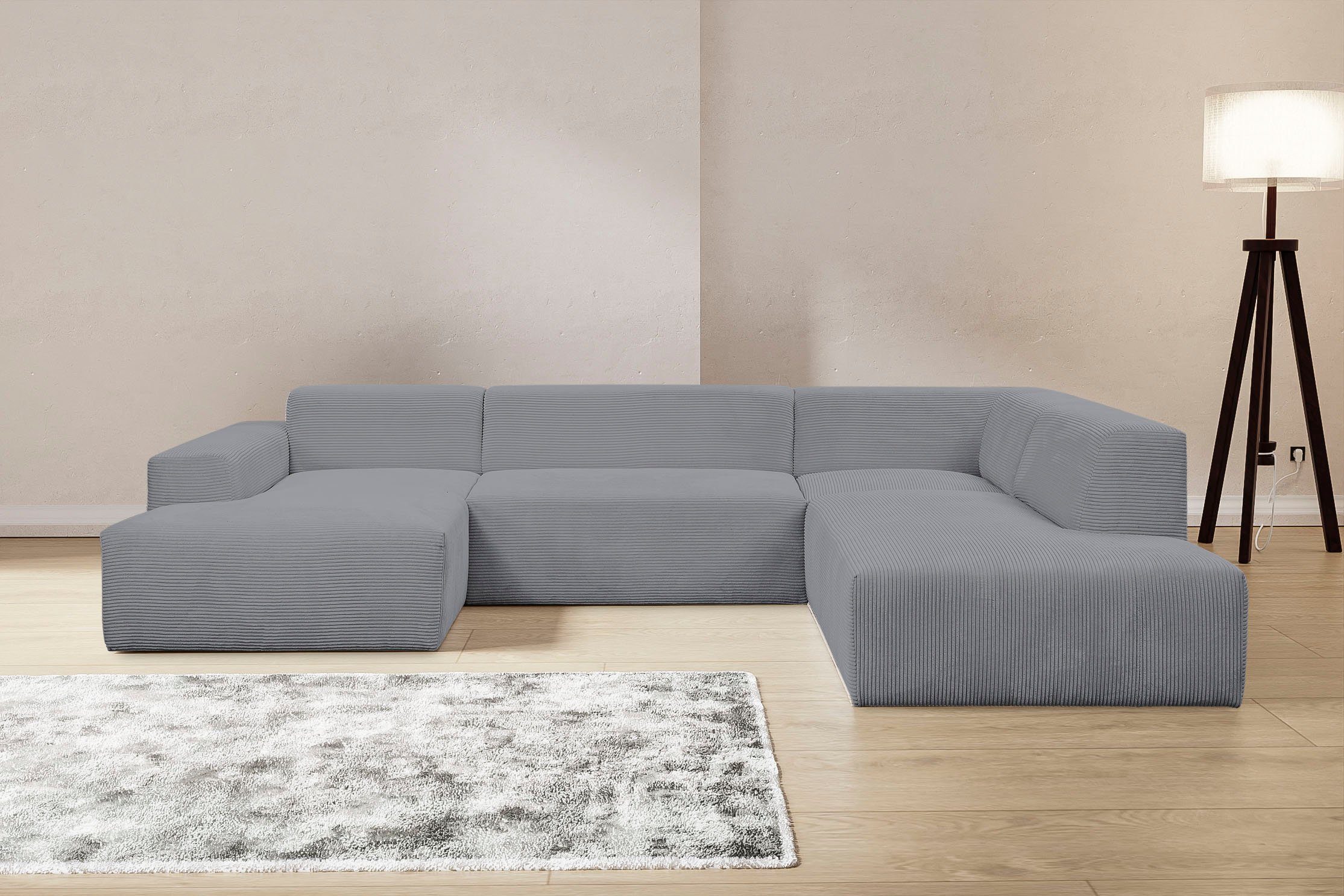 WERK2 Wohnlandschaft "Zeus viel Platz, Breite 330cm, modern und zeitlos, U- günstig online kaufen