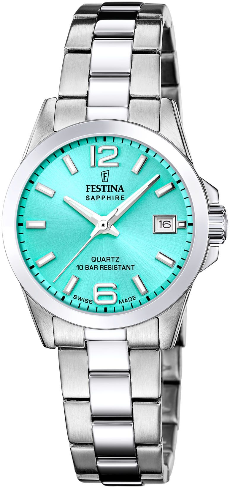 Festina Quarzuhr F20049/4, Armbanduhr, Damenuhr, Swiss Made, Edelstahlarmba günstig online kaufen