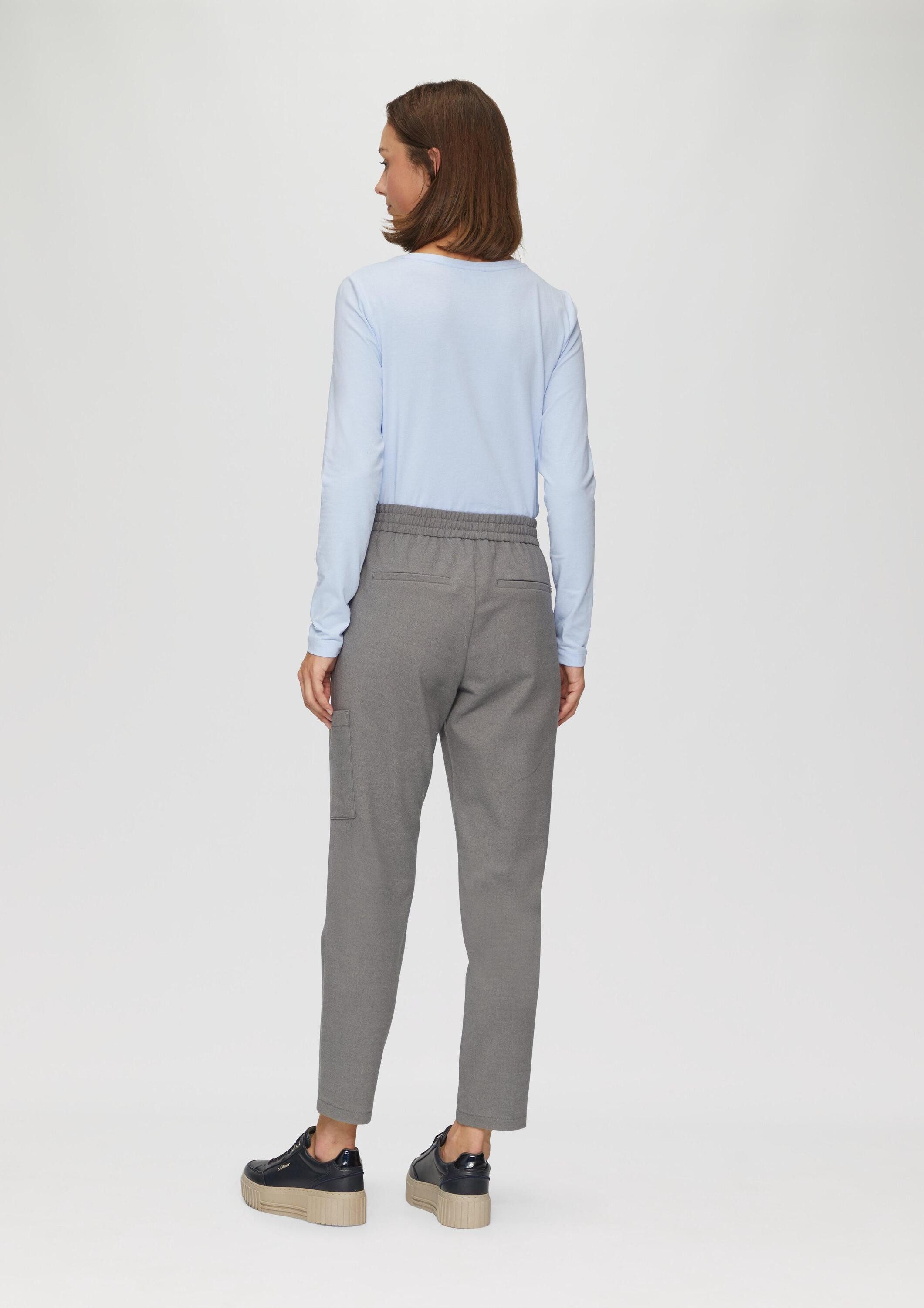 s.Oliver Chinos Hose Weiche Relaxed-Jogpants mit Tapered Leg