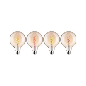 Paulmann LED-Leuchtmittel Smart Filament G125 470lm 2200K-6500K gold 230V, 1 St., Tageslichtweiß