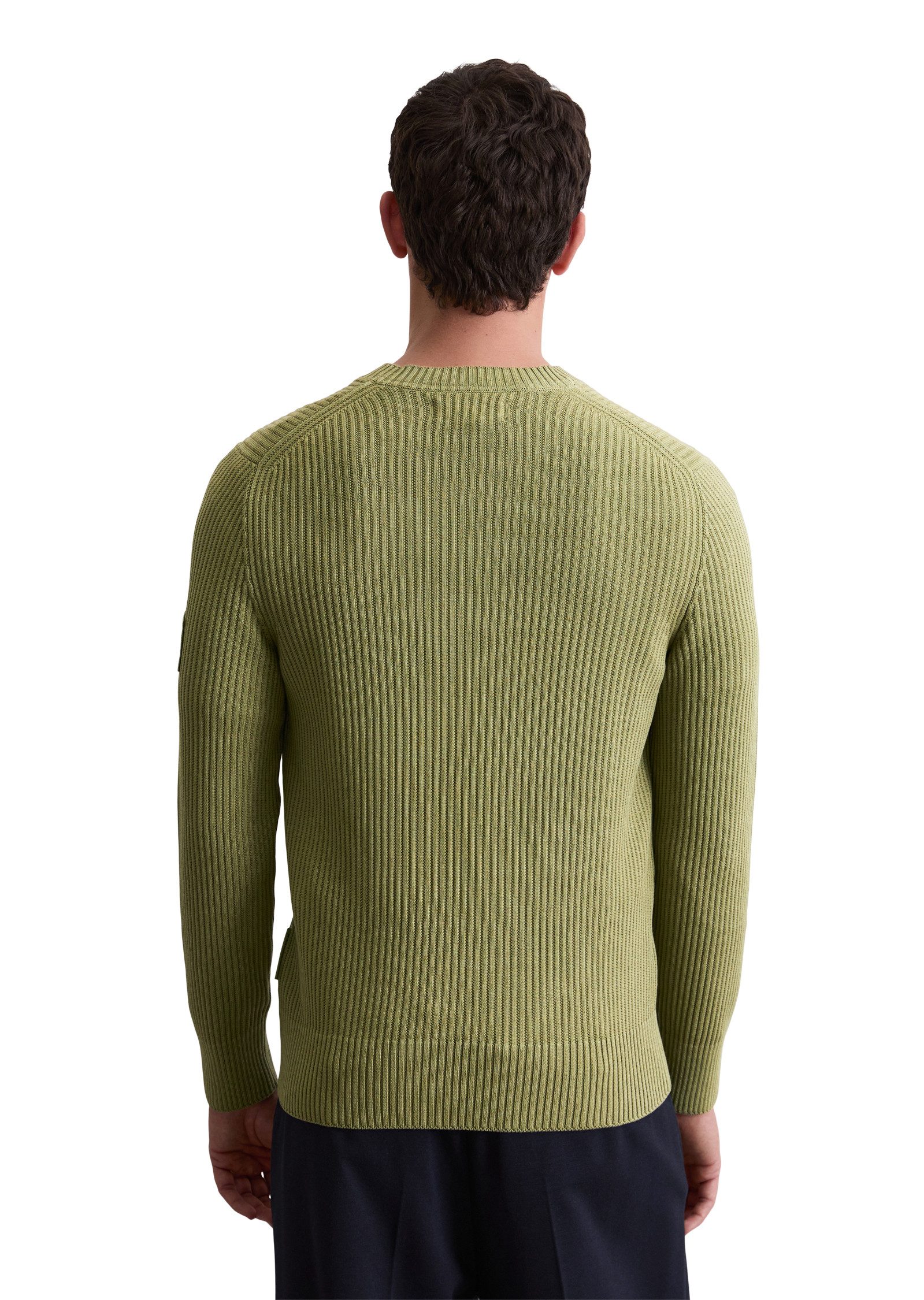 Marc O'Polo Rundhalspullover DFB Travel Collection aus reiner Bio-Baumwolle günstig online kaufen