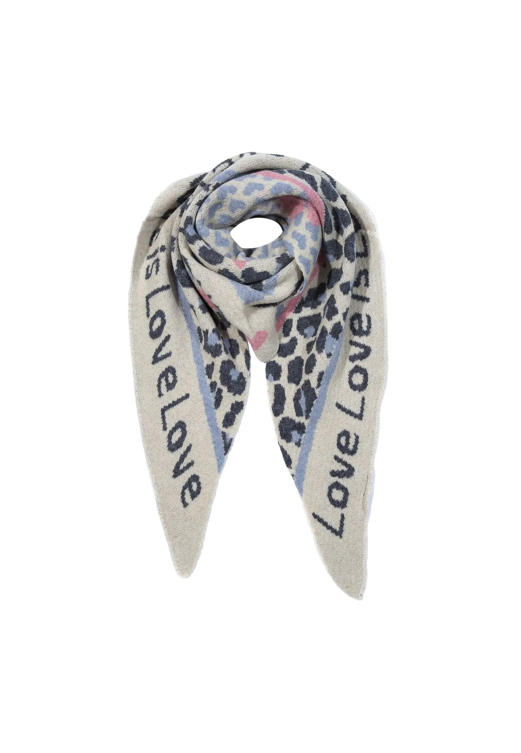 Faera Modeschal Animal Love Dreieckstuch elastischer Strick Leo Muster, 814 günstig online kaufen