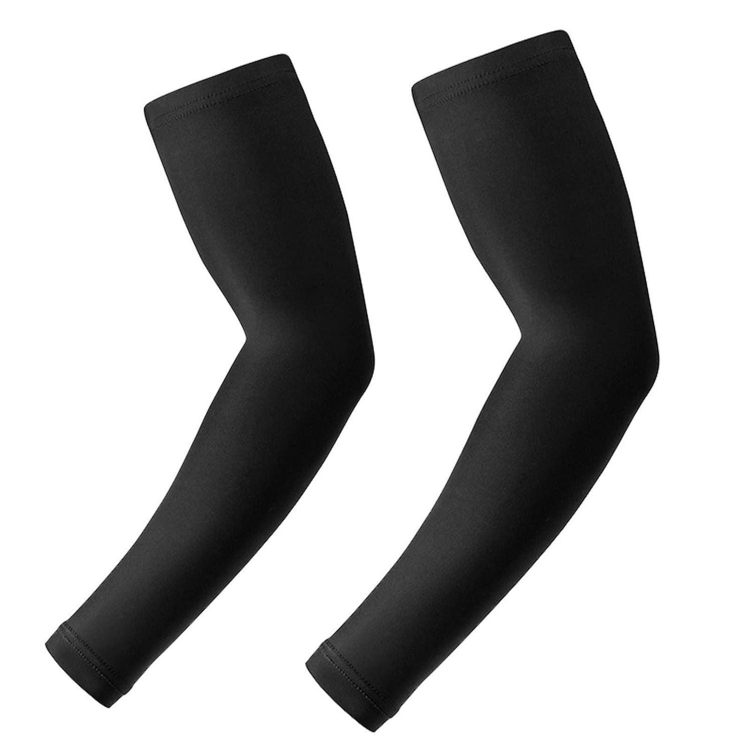 LuxusKollektion Armlinge Arm Sleeves Kühl UV Schutz 50 2 Paar Schwarz