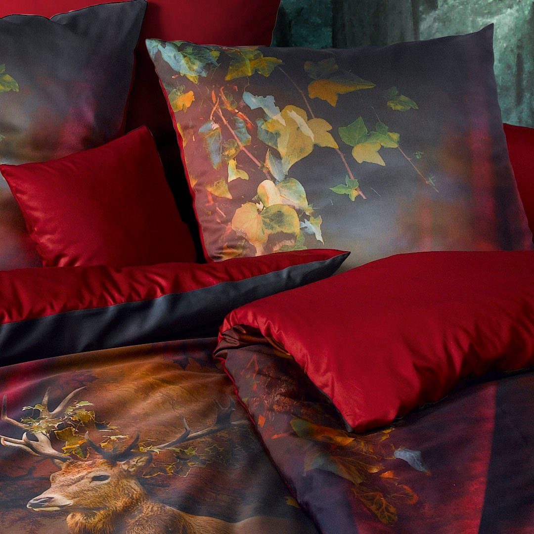 fleuresse Wendebettwäsche Bed Art S 3759, Mako-Satin, 3 teilig, Mako Satin, Baumwolle, in Gr. 135x200, 155x220, 200x200cm