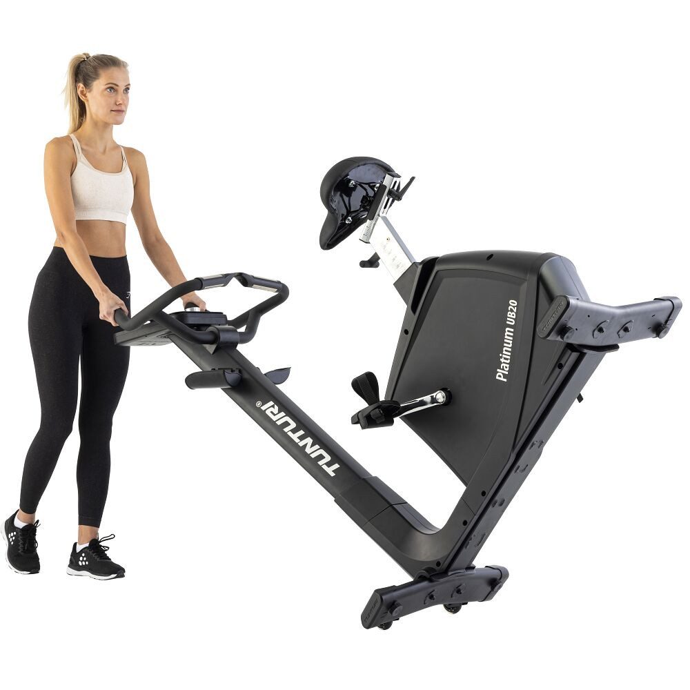 Tunturi Ergometer Ergometer Platinum UB20, Leichte Satteleinstellung dank Zahlenanzeige