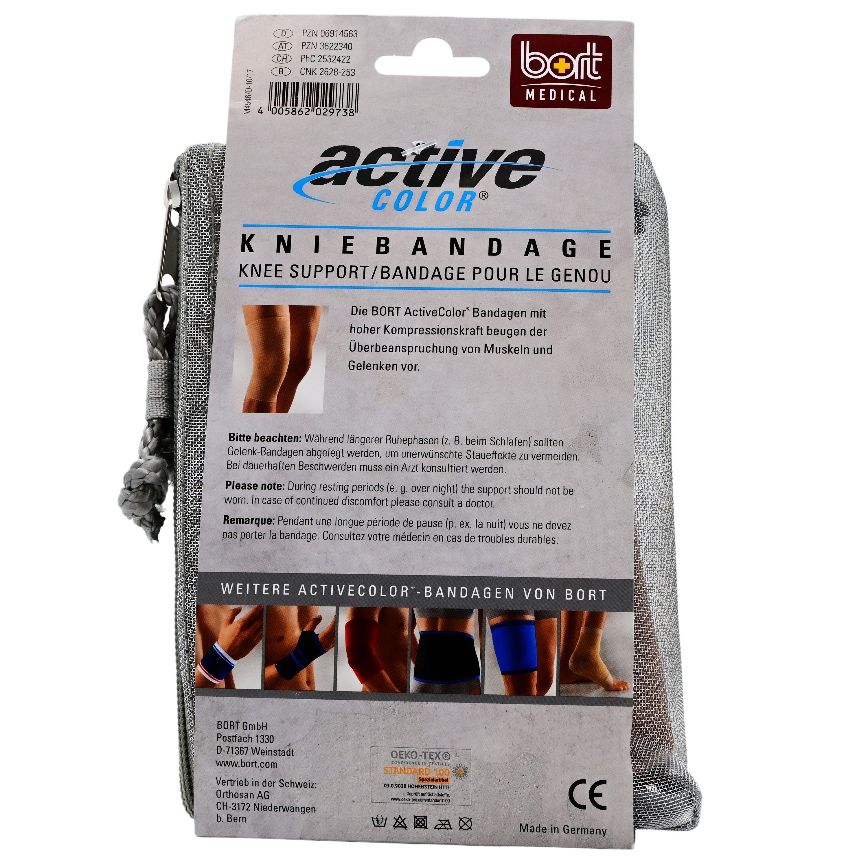 Bort GmbH Kniebandage BORT ActiveColor Kniebandage XL haut, 1 Stück