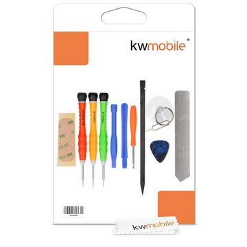 kwmobile Werkzeugset, 13in1 Handy Reparaturset - Smartphone Tablet Werkzeug Set - Reparatur Set für z.B. Apple iPhone iPad Samsung Galaxy Sony Huawei