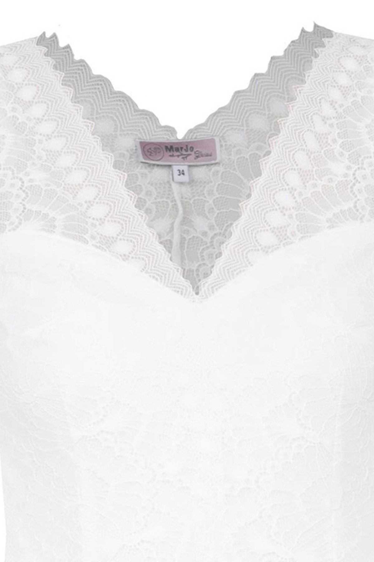 MarJo Dirndlbluse Dirndlbody 'Forsten' Halbarm, Offwhite günstig online kaufen