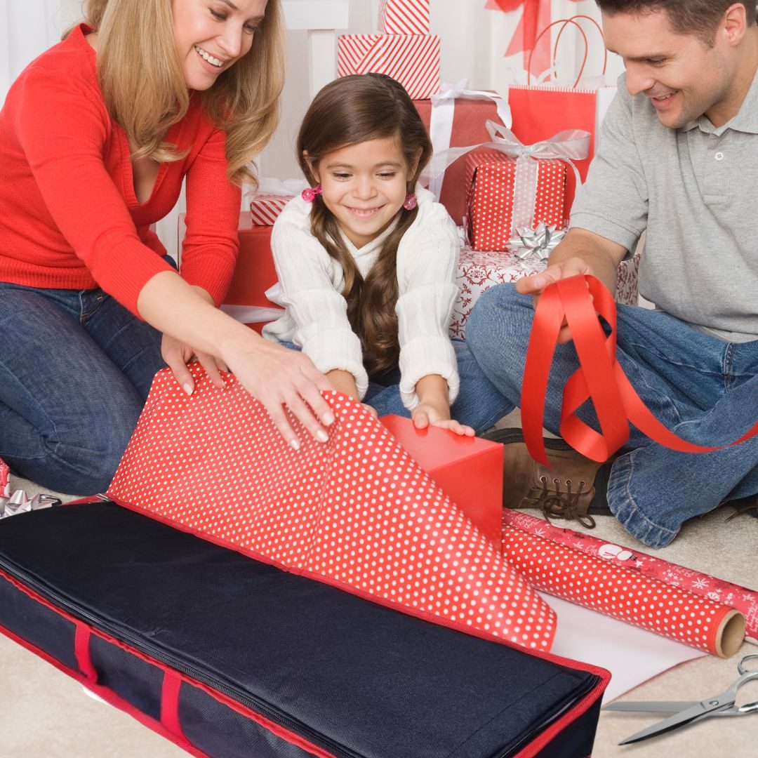 Topanbieter999 Aufbewahrungstasche Geschenkpapier, für bis zu 30 Rollen