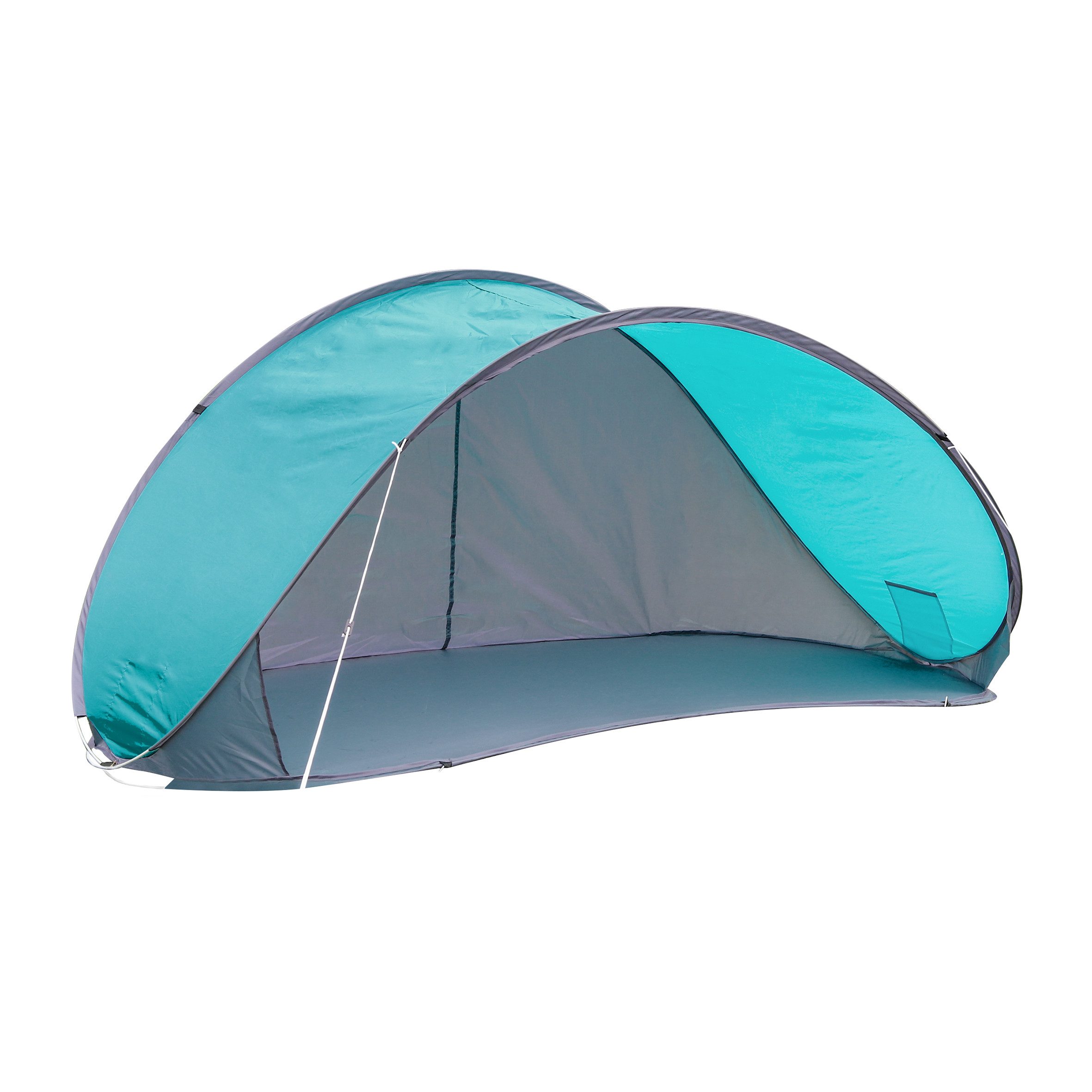 Strandmuschel Pop Up Strandmuschel türkis mit Tragetasche - 210 x 110 cm