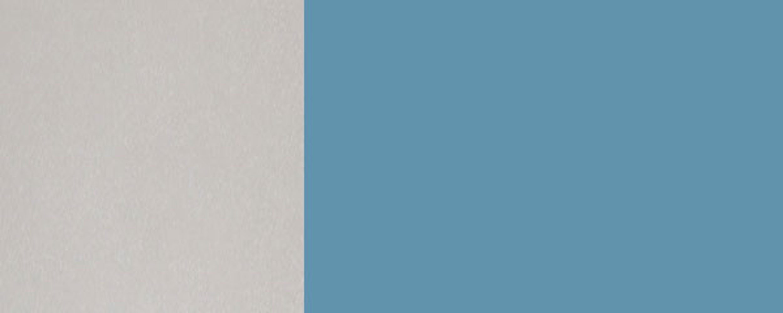 Rimini Korpusfarbe (Rimini) 40cm Front- pastellblau RAL 5024 4 wählbar und (Teilauszug) Unterschrank mit matt Feldmann-Wohnen Schubladen