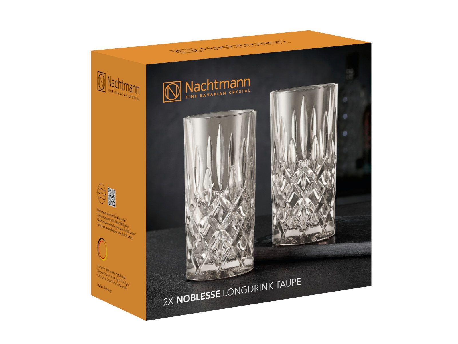 Gläser-Set Noblesse Longdrink Taupe Set 2tlg