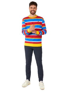 Opposuits Kostüm OppoSuits – Sesamstraße Ernie Pullover, Ikonisch gestreifter Pulli von Ernie aus der Sesamstraße